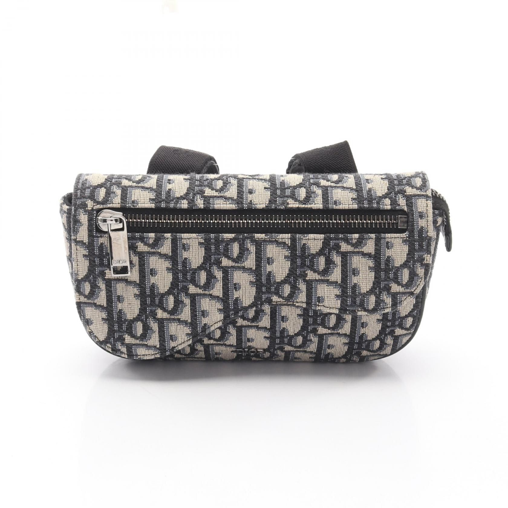 Dior Dior Christian Dior Saddle Oblique Canvas Clutch Bag Textile Clutch Bag DUTY FREE for USA Size ONE SIZE - 1 Thumbnail