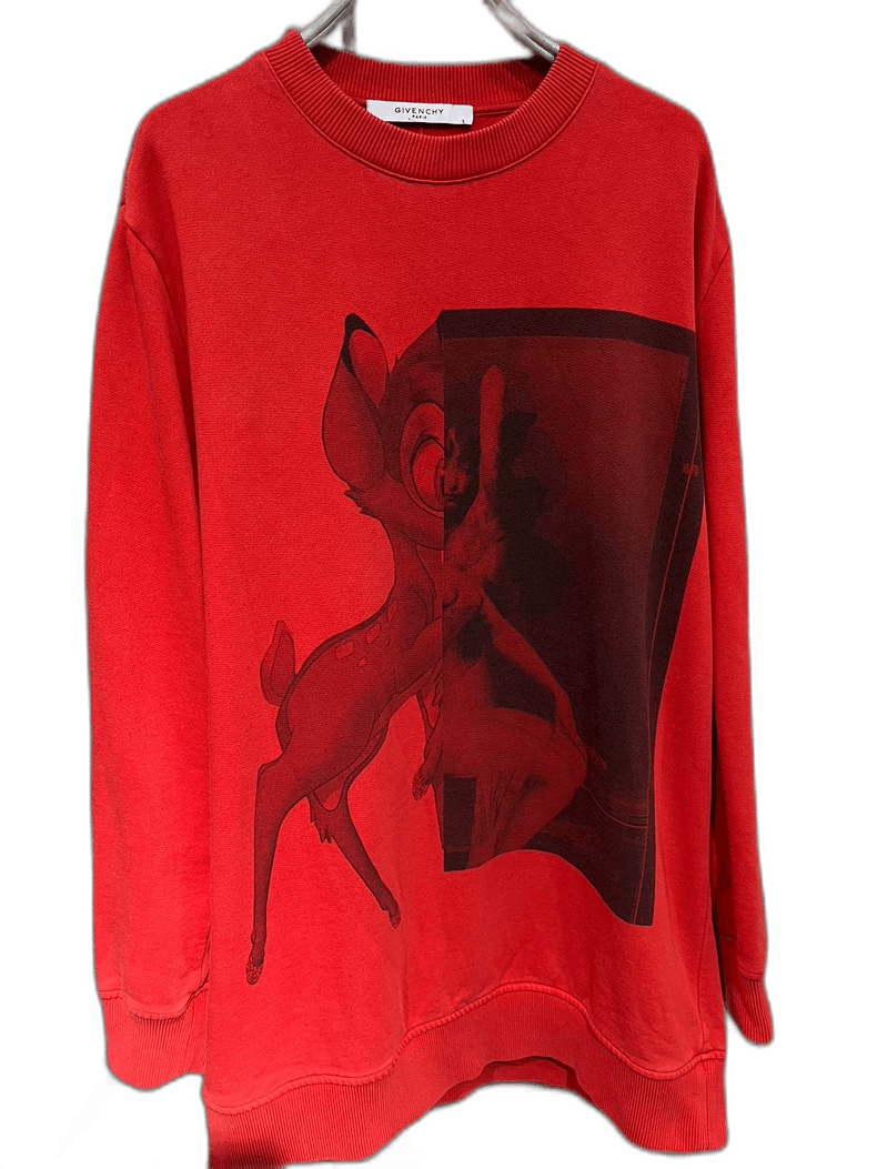 Givenchy Givenchy Givenchy Red Bambi Sweatshirt Size S -2507 Size US S / EU 44-46 / 1 - 1 Thumbnail