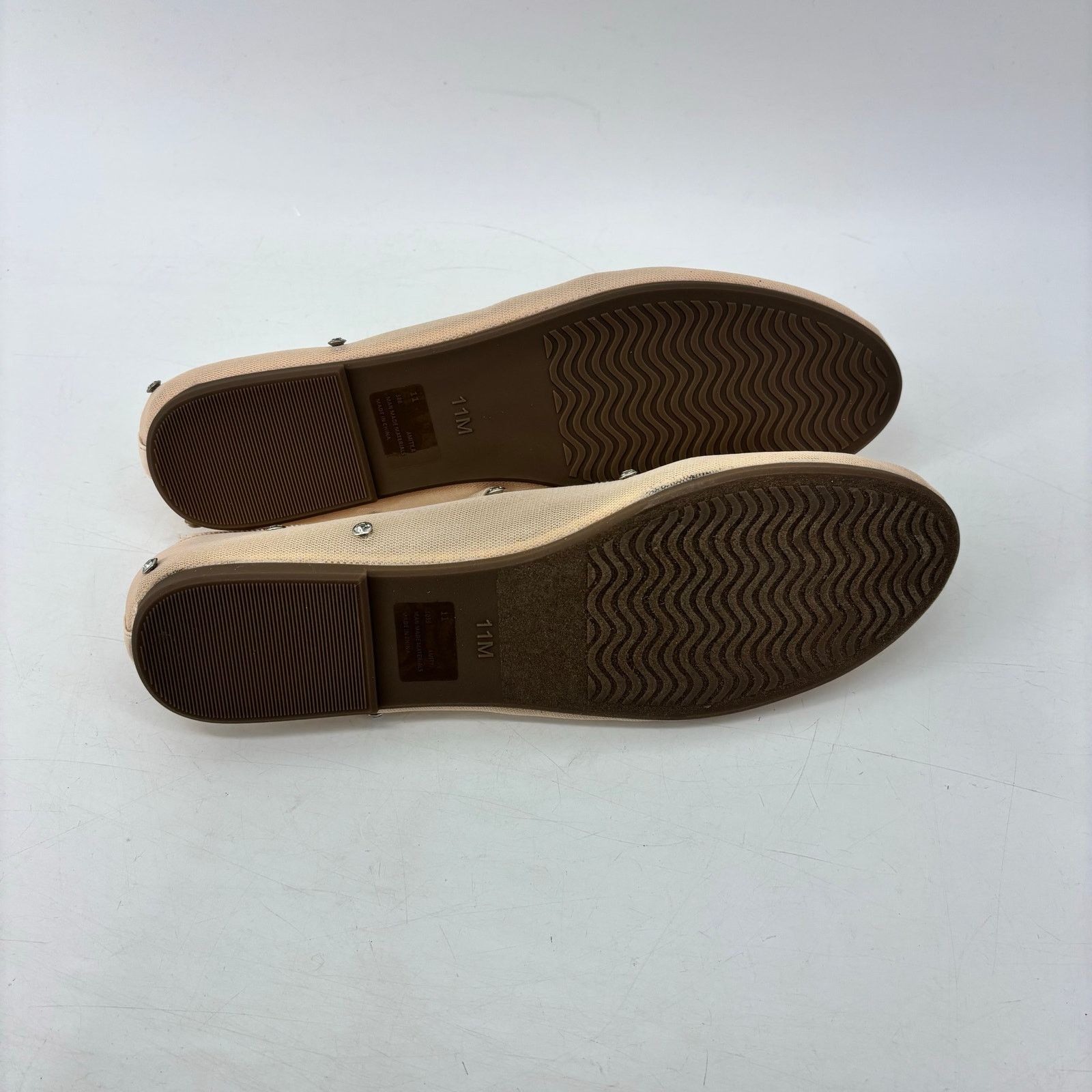 Other Project Cloud Amity Nude Rhinestone Ballet Flats Mesh Bow Size US 11 / IT 41 - 8 Thumbnail