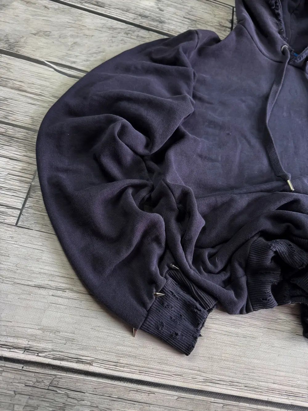 Diesel × Japanese Brand : Vintage Punk Fit Archival Avant Garde Diesel Spikes Hoodie Size US M / EU 48-50 / 2 - 3 Thumbnail