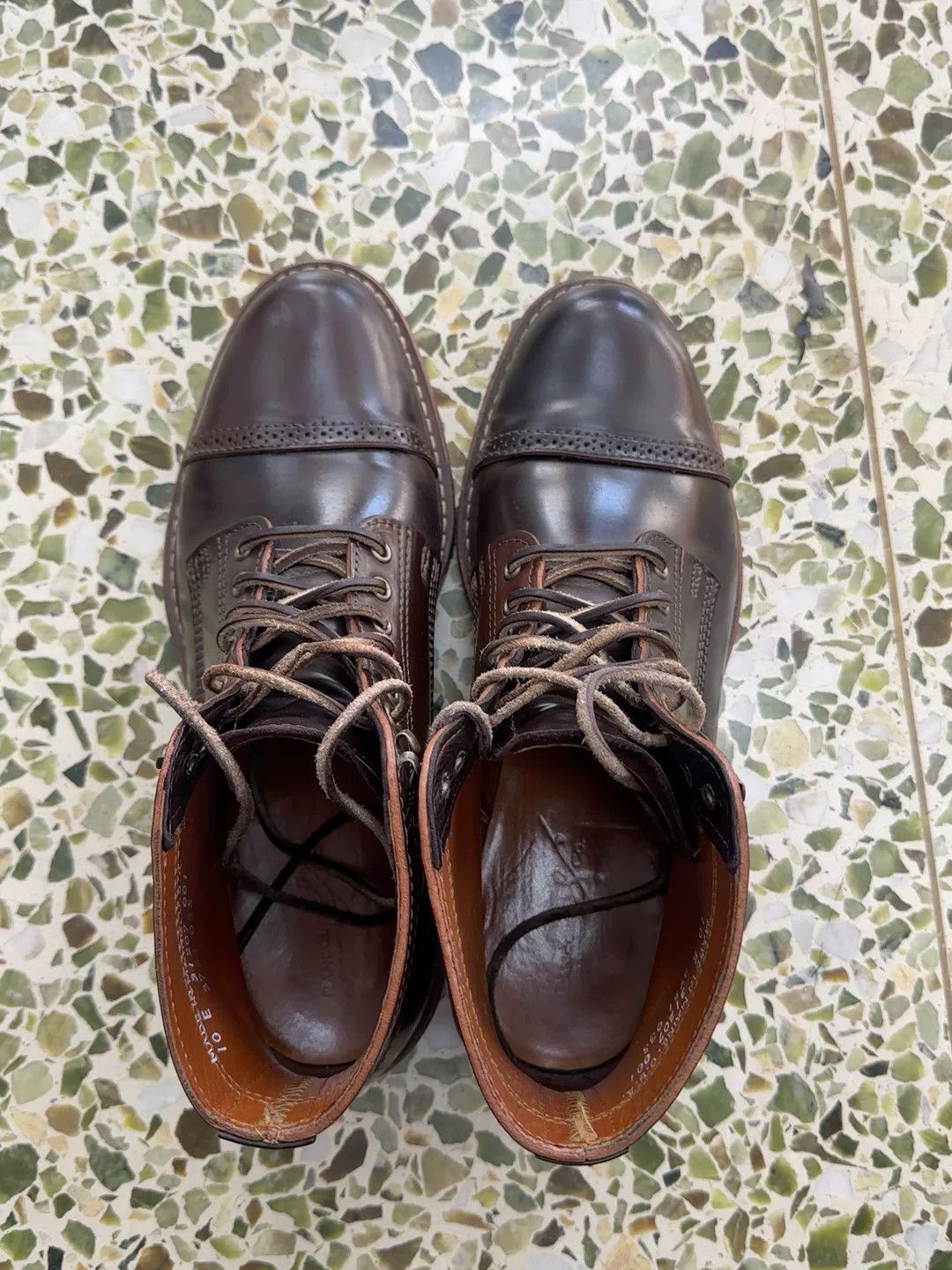 Rancourt & Co. Rancourt Espresso Shell Cordovan Porter Boots Size US 10 / EU 43 - 1 Thumbnail