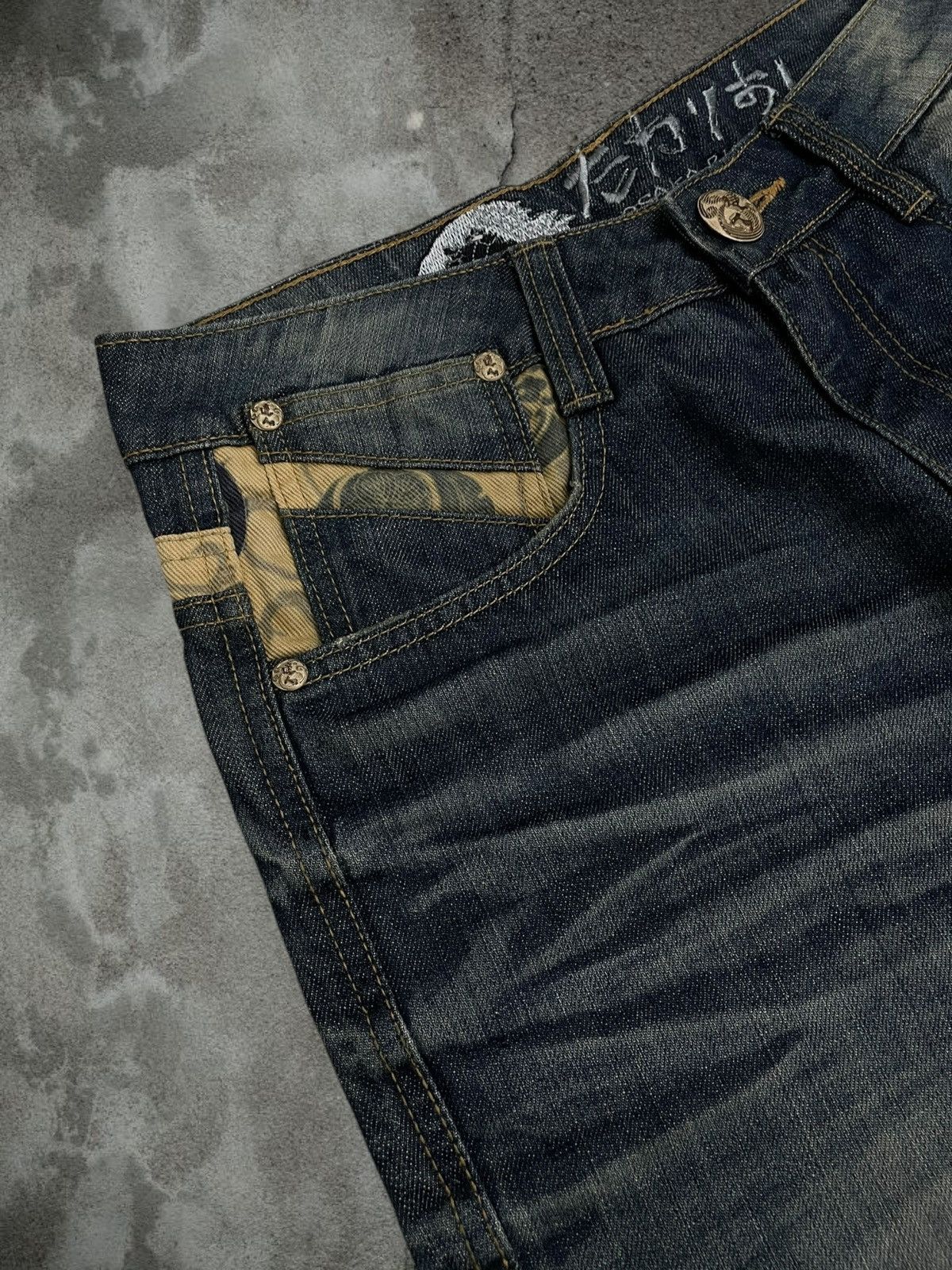 Tornado Mart Vintage Og Japan Designer Osaka Train Tribal Tradition Denim Size US 30 / EU 46 - 8 Thumbnail