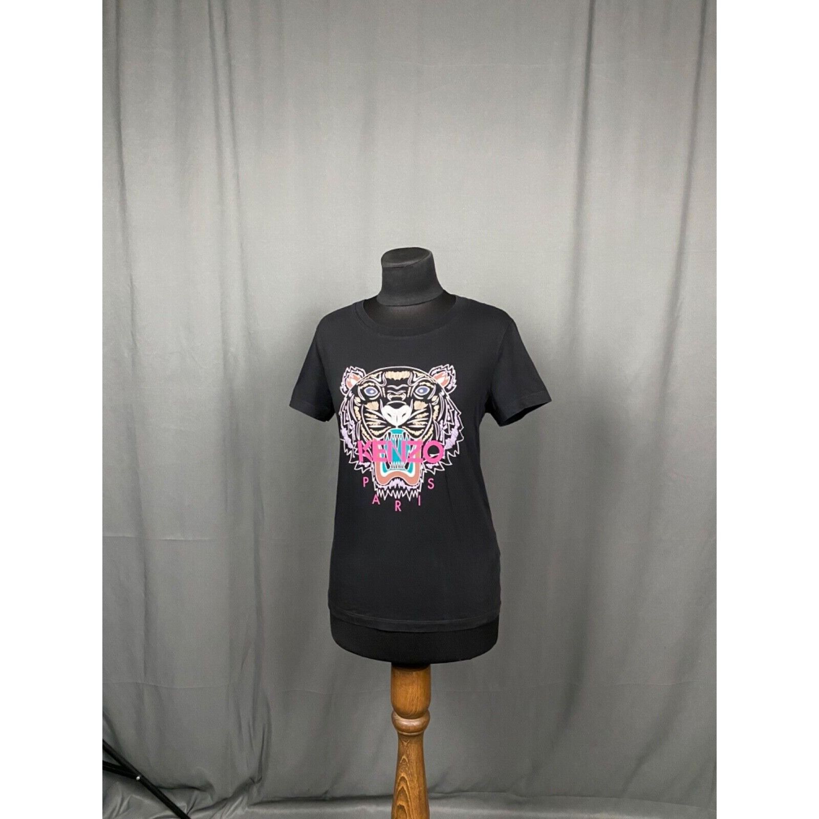 Kenzo MINT! Kenzo Big Logo Women's Black T-Shirt Size S Size S / US 4 / IT 40 - 4 Thumbnail