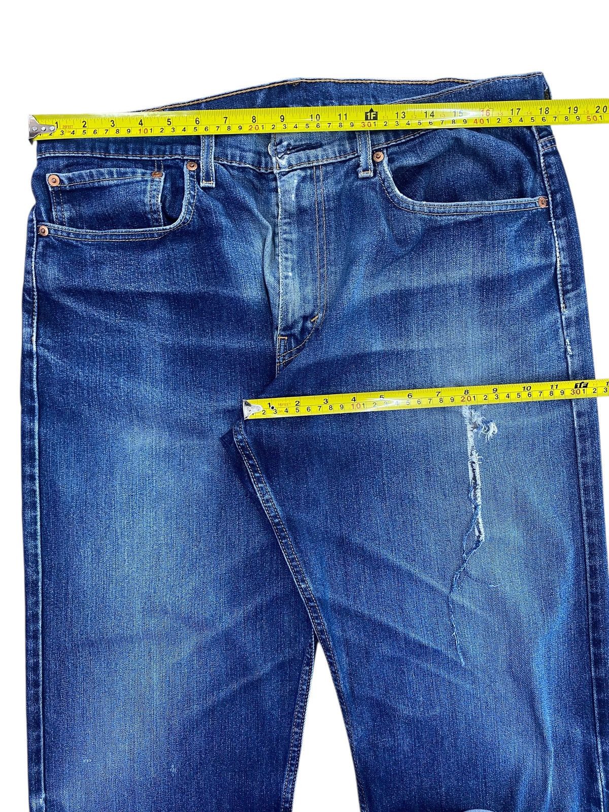 Levi's Levi’s Faded Blue Wash Style Ripped Jeans Size US 36 / EU 52 - 5 Thumbnail