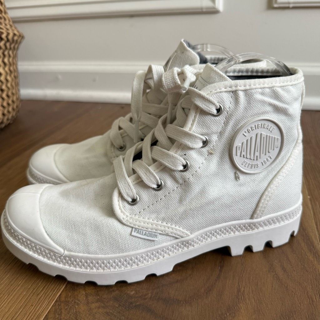 Palladium Palladium Pampa Hi Star White Chunky Lug Sole ahi Top Sneake Size US 7 / IT 37 - 1 Thumbnail
