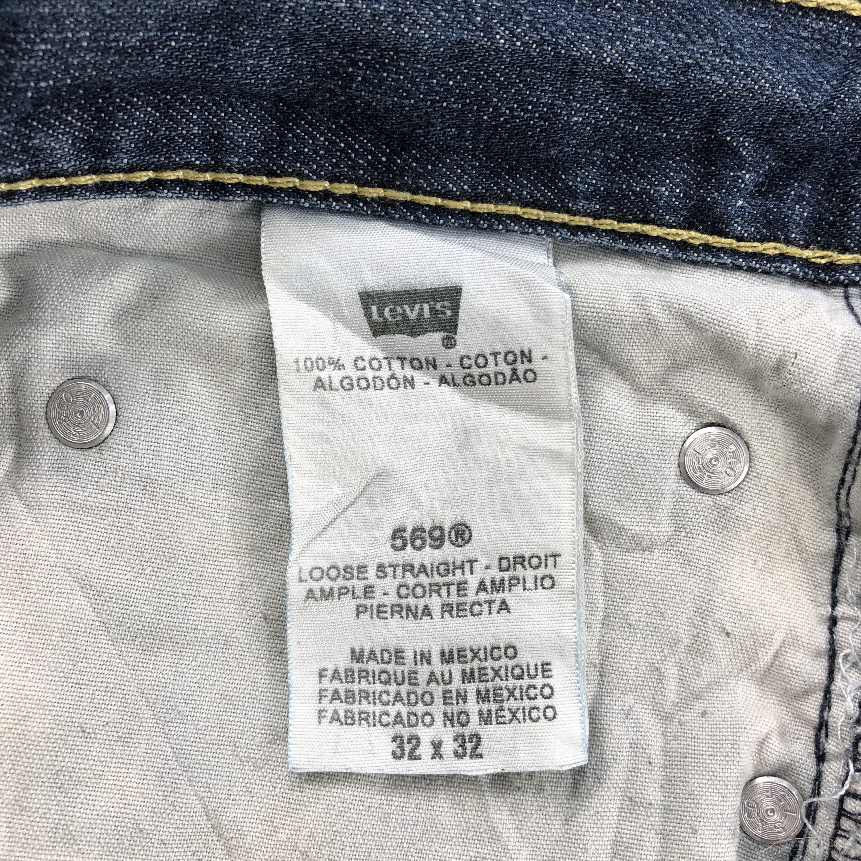 Levi's Vintage Distress Levis 569 Jeans-J915 Size US 35 - 10 Thumbnail
