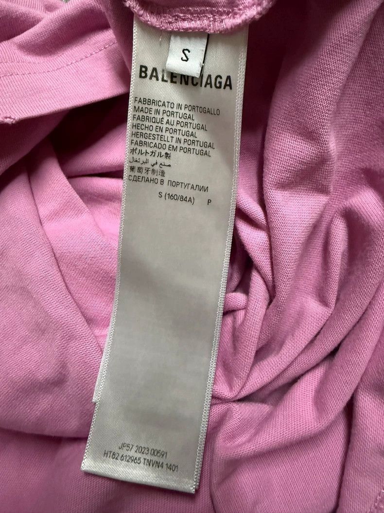 Balenciaga Balenciaga Pink Graffiti Logo Short Sleeve TShirt-2506 Size US S / EU 44-46 / 1 - 4 Thumbnail