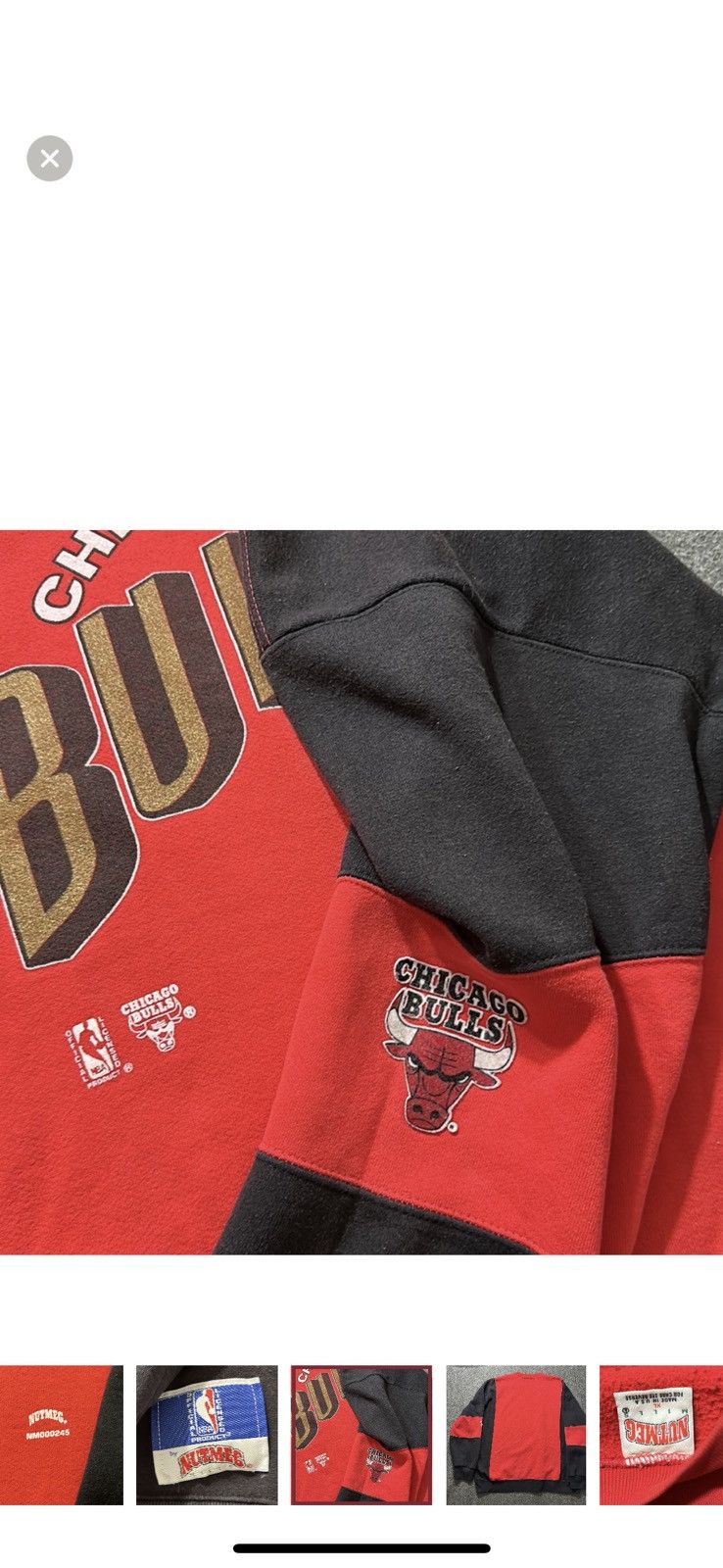 Nutmeg JORDAN/CHICAGO BULLS from THE 90’s | CLEAN | VINTAGE | RARE Size US XL / EU 56 / 4 - 7 Thumbnail