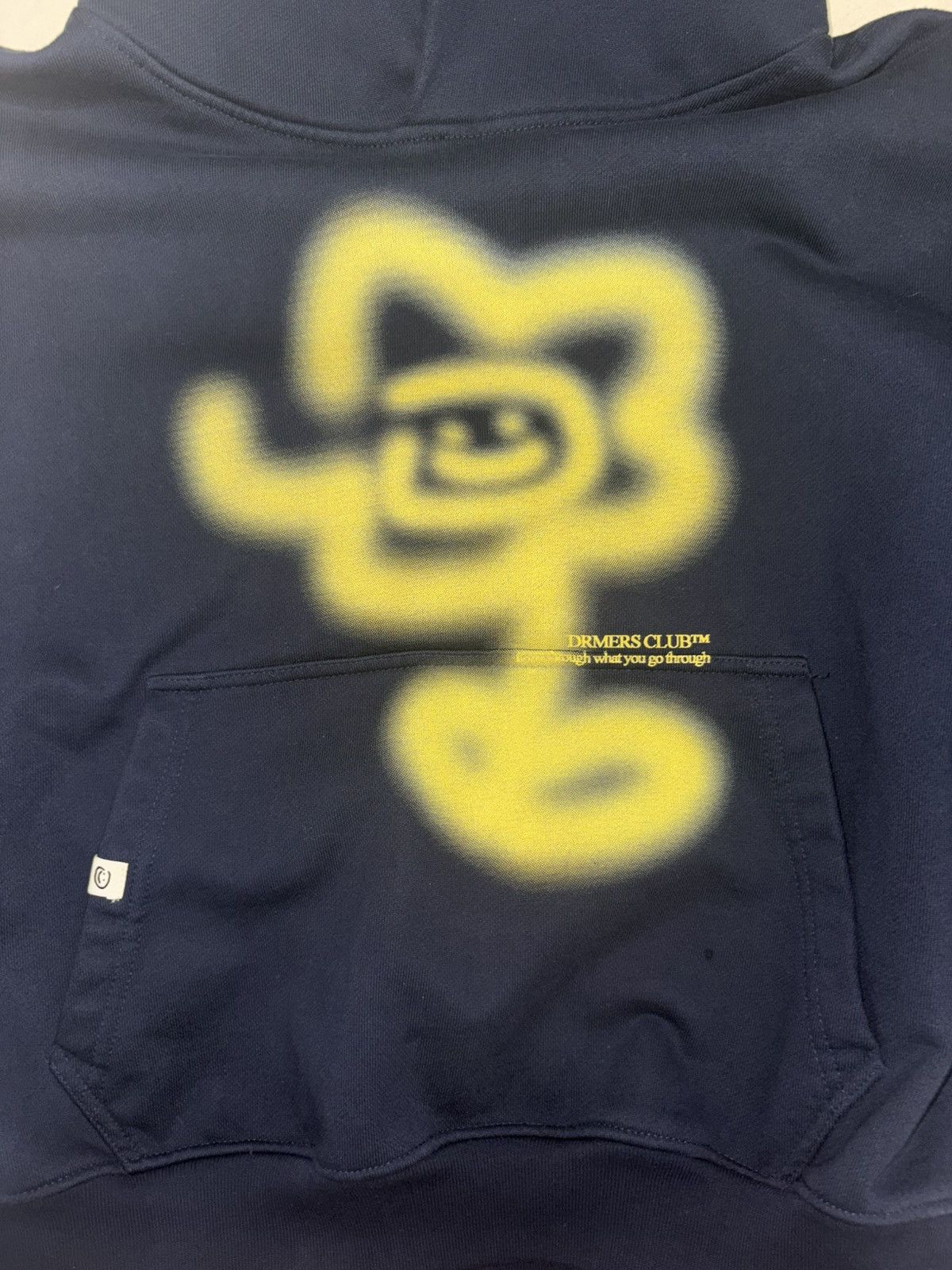 Other Drmers Flower Graffiti Hoodie (Navy & Yellow) Size US M / EU 48-50 / 2 - 2 Thumbnail