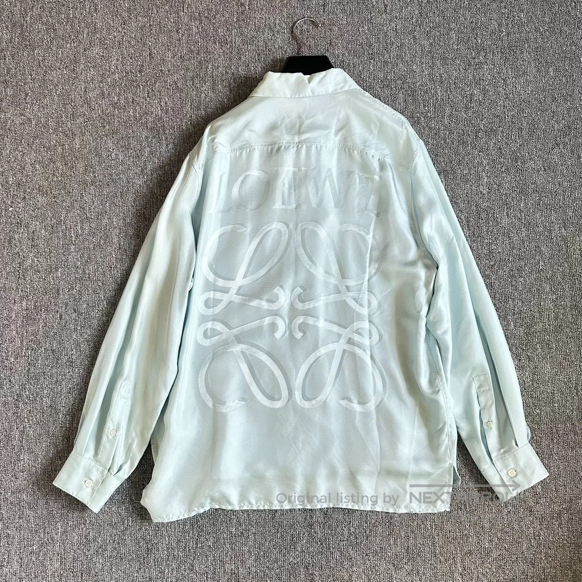 Loewe Loewe 23SS Back Logo Collar Long-Sleeve Shirt. Size S / US 4 / IT 40 - 3 Thumbnail