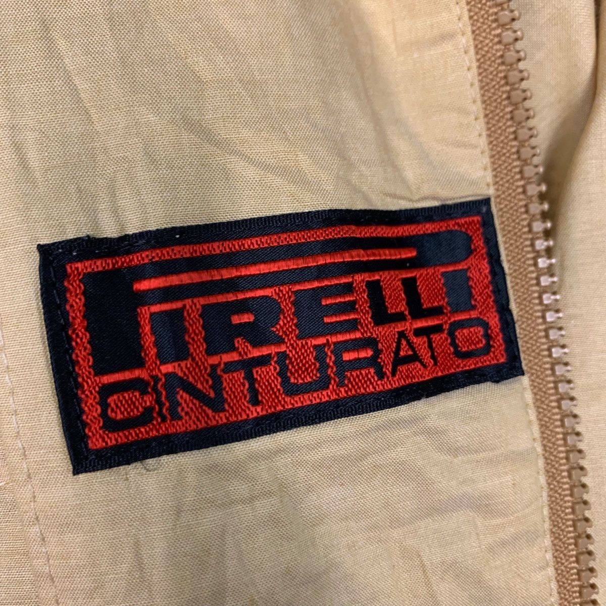 Pirelli Vintage 90s PIRELLI Embroidery Logo Cotton Jacket #2798-C126 Size US M / EU 48-50 / 2 - 14 Thumbnail