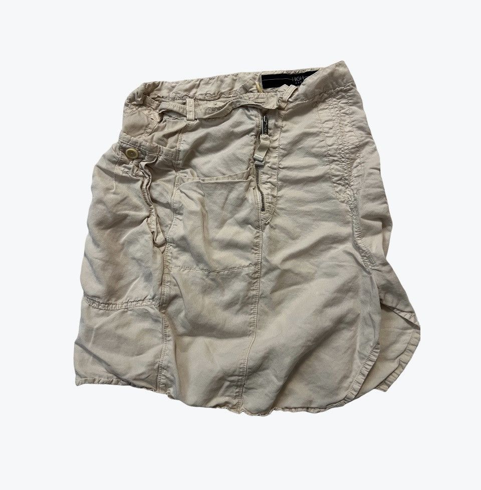 image of Luxury High Use Cargo Skirt in Beige, Women's (Size 27)