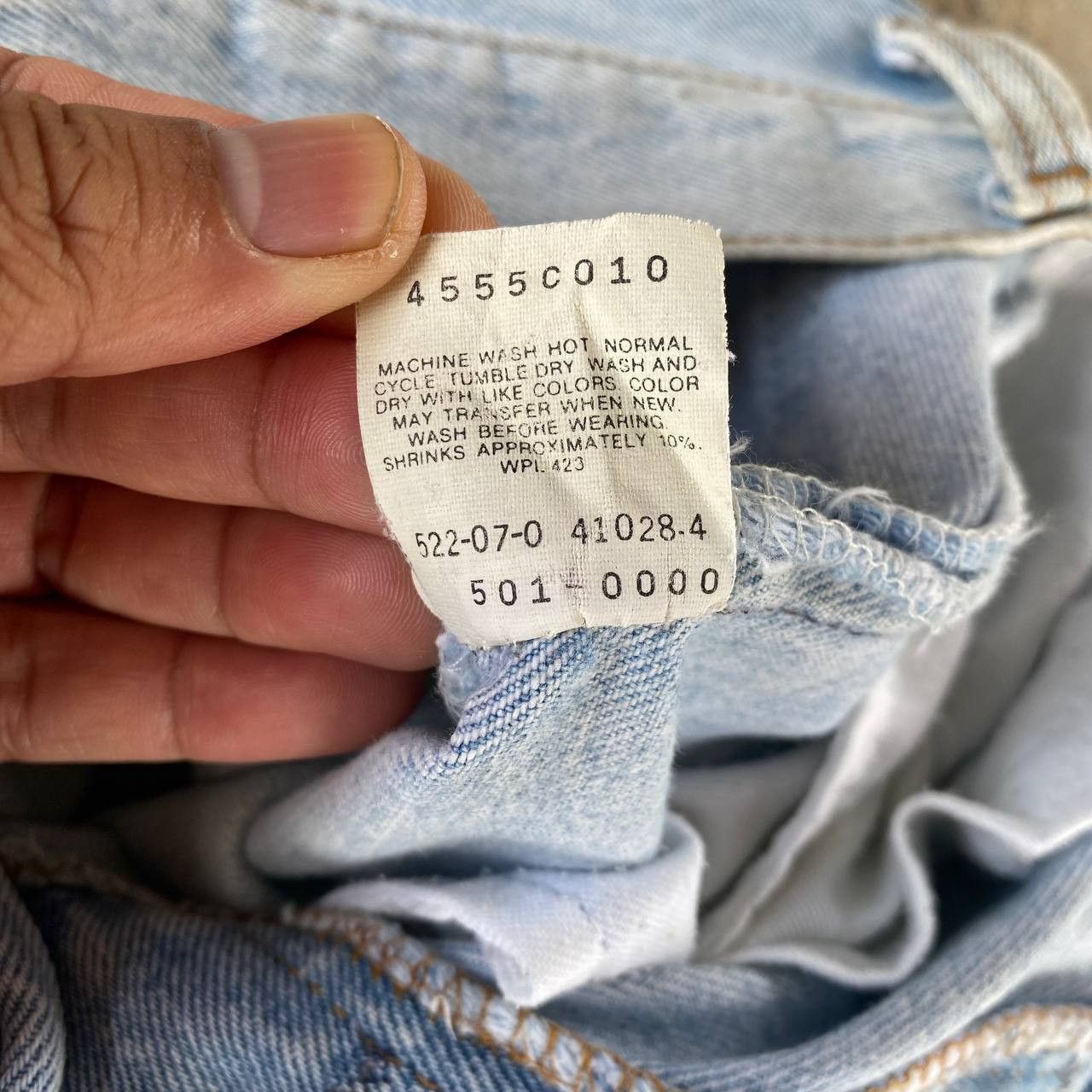 Levi's Vintage Clothing Vintage 90s Levi's 501 Distressed Dirty Wash Faded Grunge Size US 29 - 10 Thumbnail