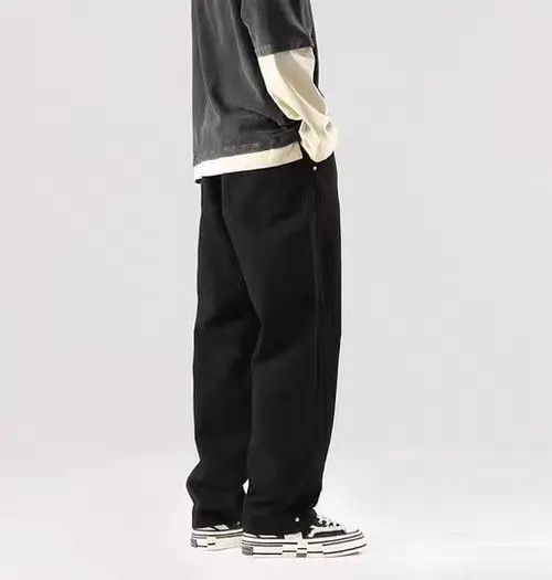 Japanese Brand Vintage Street Loose Casual Black Jeans Size US 32 / EU 48 - 5 Thumbnail