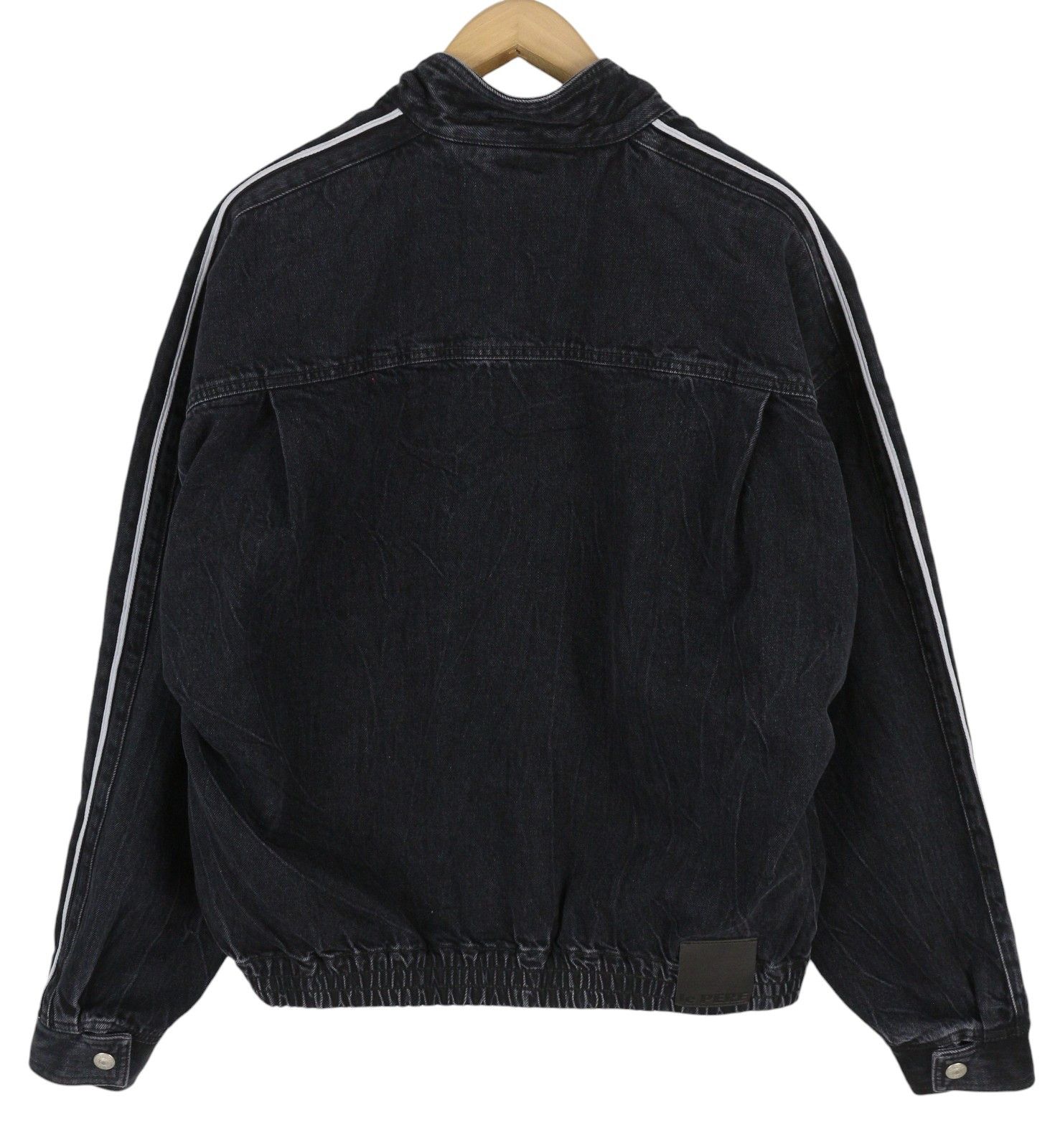 Le Pere DENIM TRACK S Wrinkled Black Full Zip Lightweight 86570 Size US S / EU 44-46 / 1 - 4 Thumbnail