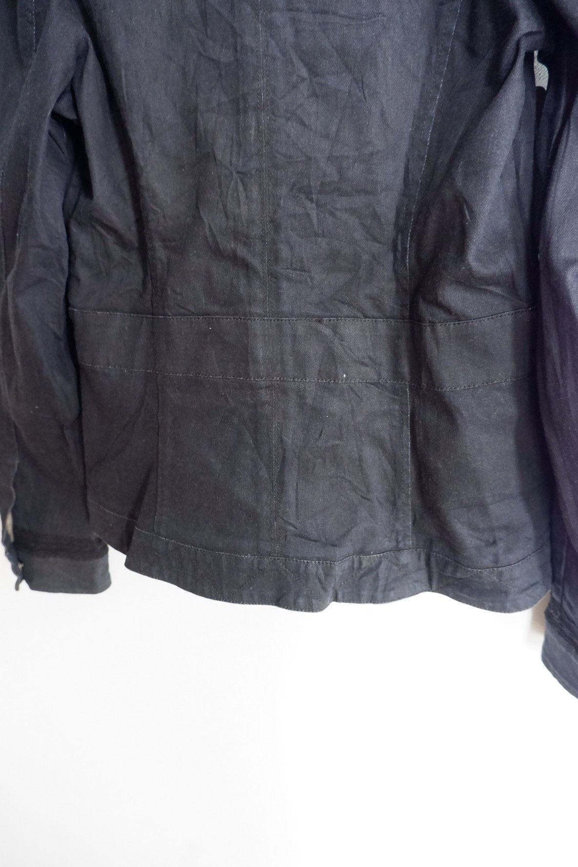 John Galliano John Galliano Black Coated Blazer Denim Jacket Size M / US 6-8 / IT 42-44 - 8 Thumbnail