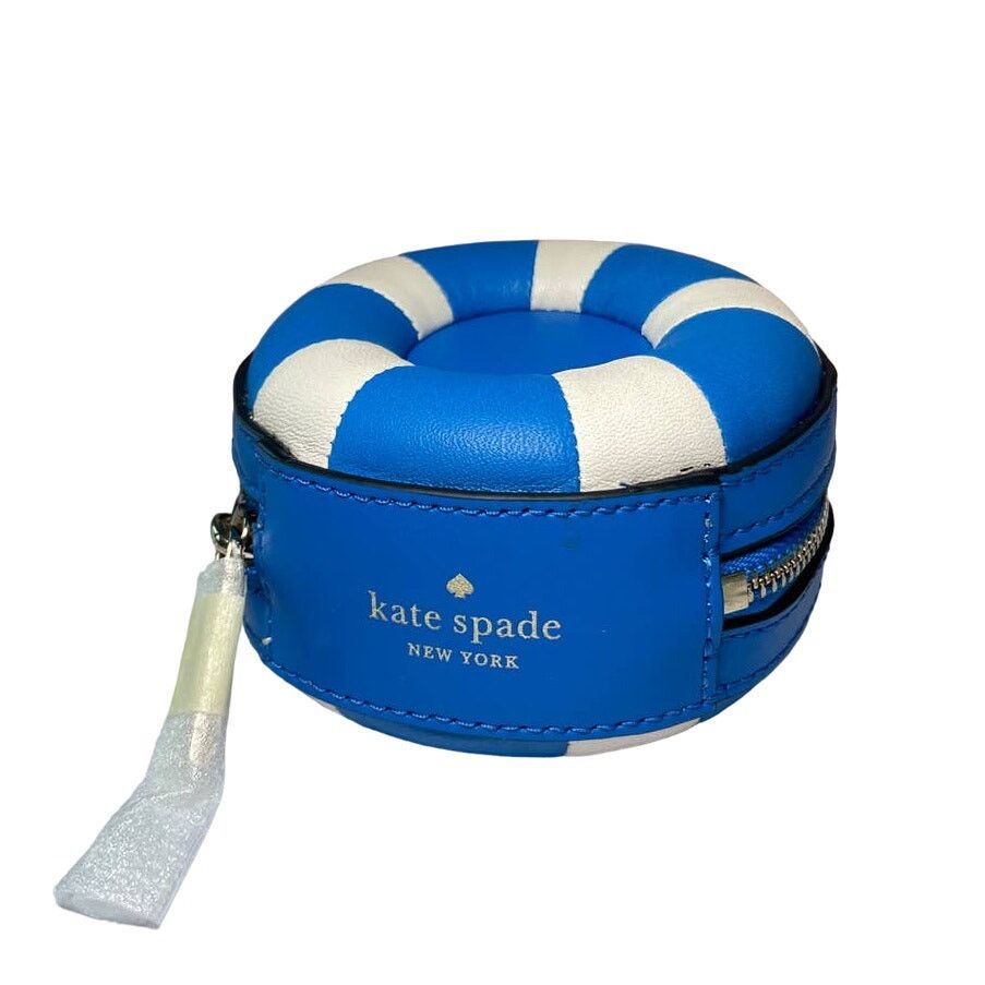 Kate Spade Kate Spade Pool Float Coin Purse Blue White Leather Splash Size ONE SIZE - 5 Thumbnail