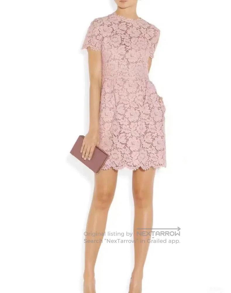Valentino Classic pink lace dress - veloxcontactcenter.com.br