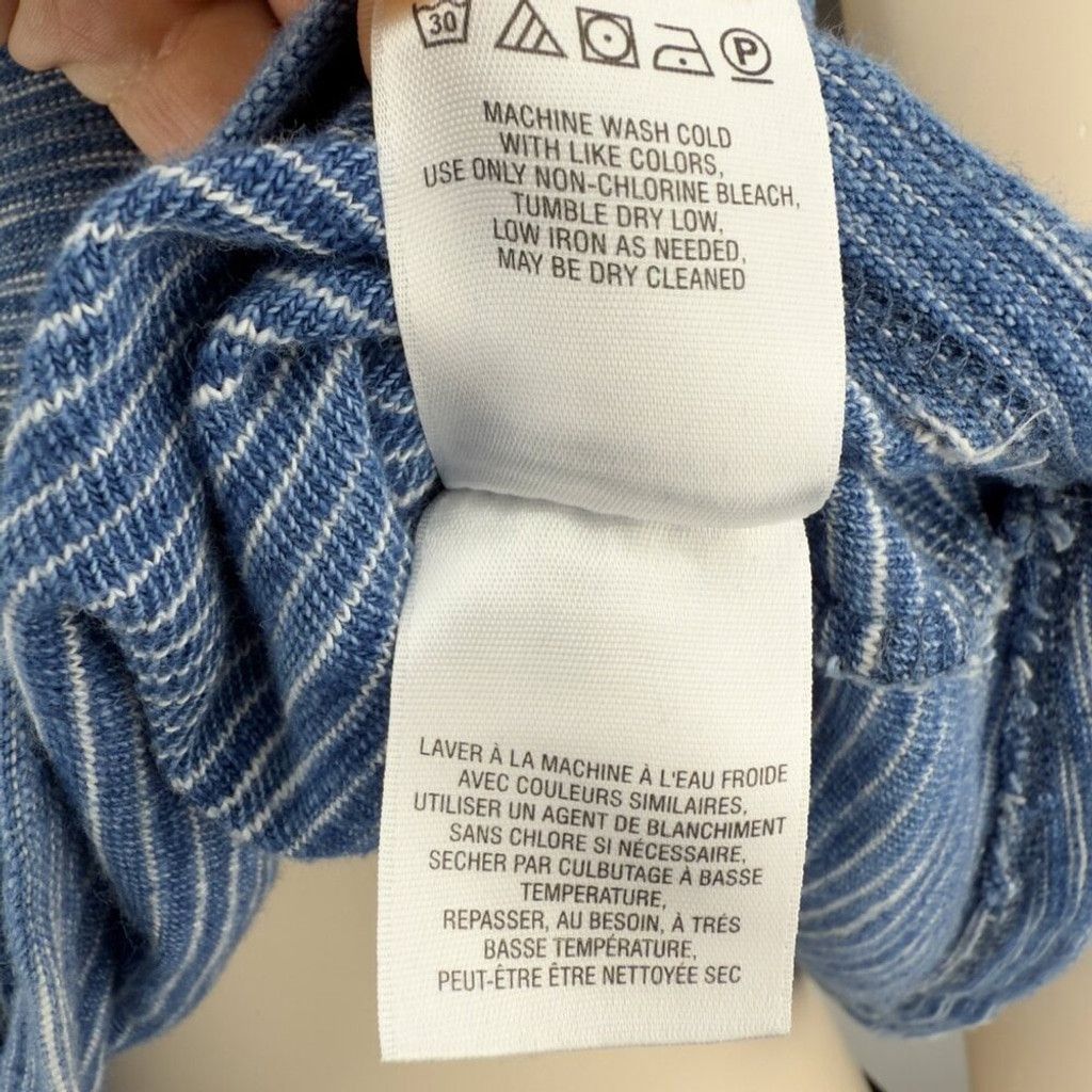 Anthropologie ANTHROPOLOGIE Postmark Large Blue White Mock Neck Tank Sz M Size M / US 6-8 / IT 42-44 - 6 Thumbnail