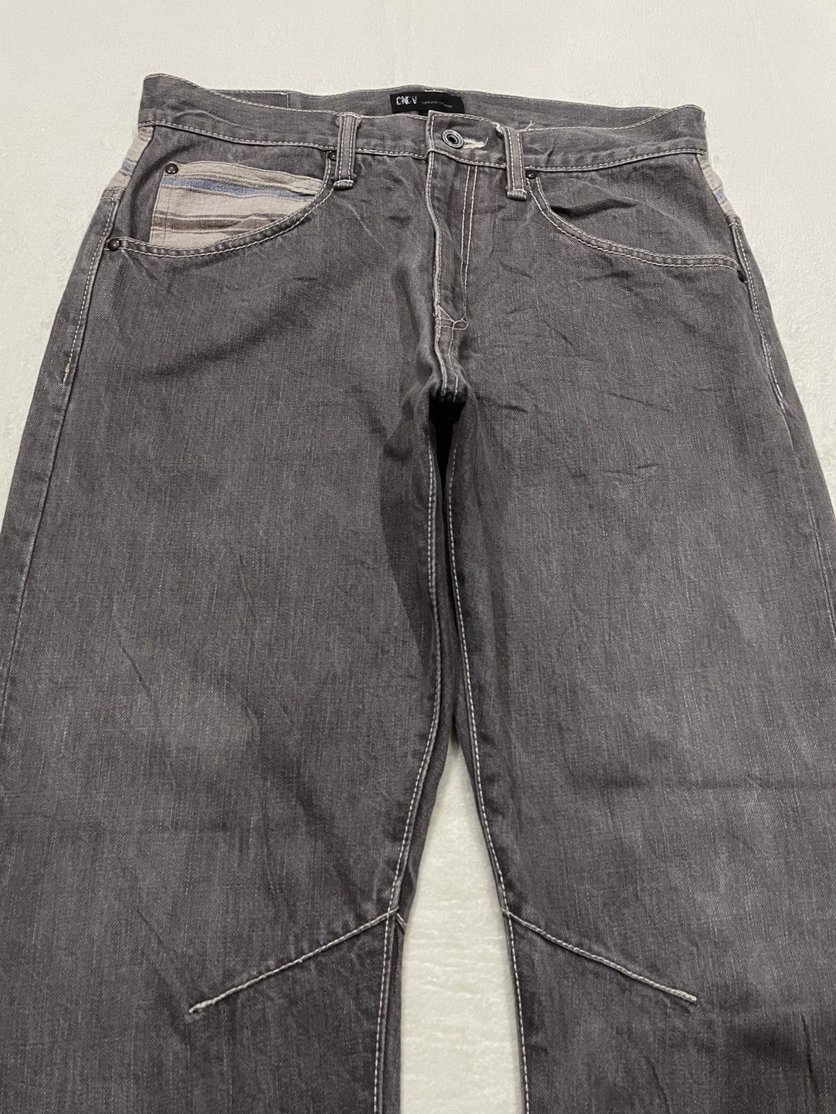 Japanese Brand Vintage Concave japanese Branh Faded Denim Keans Size US 31 - 2 Thumbnail