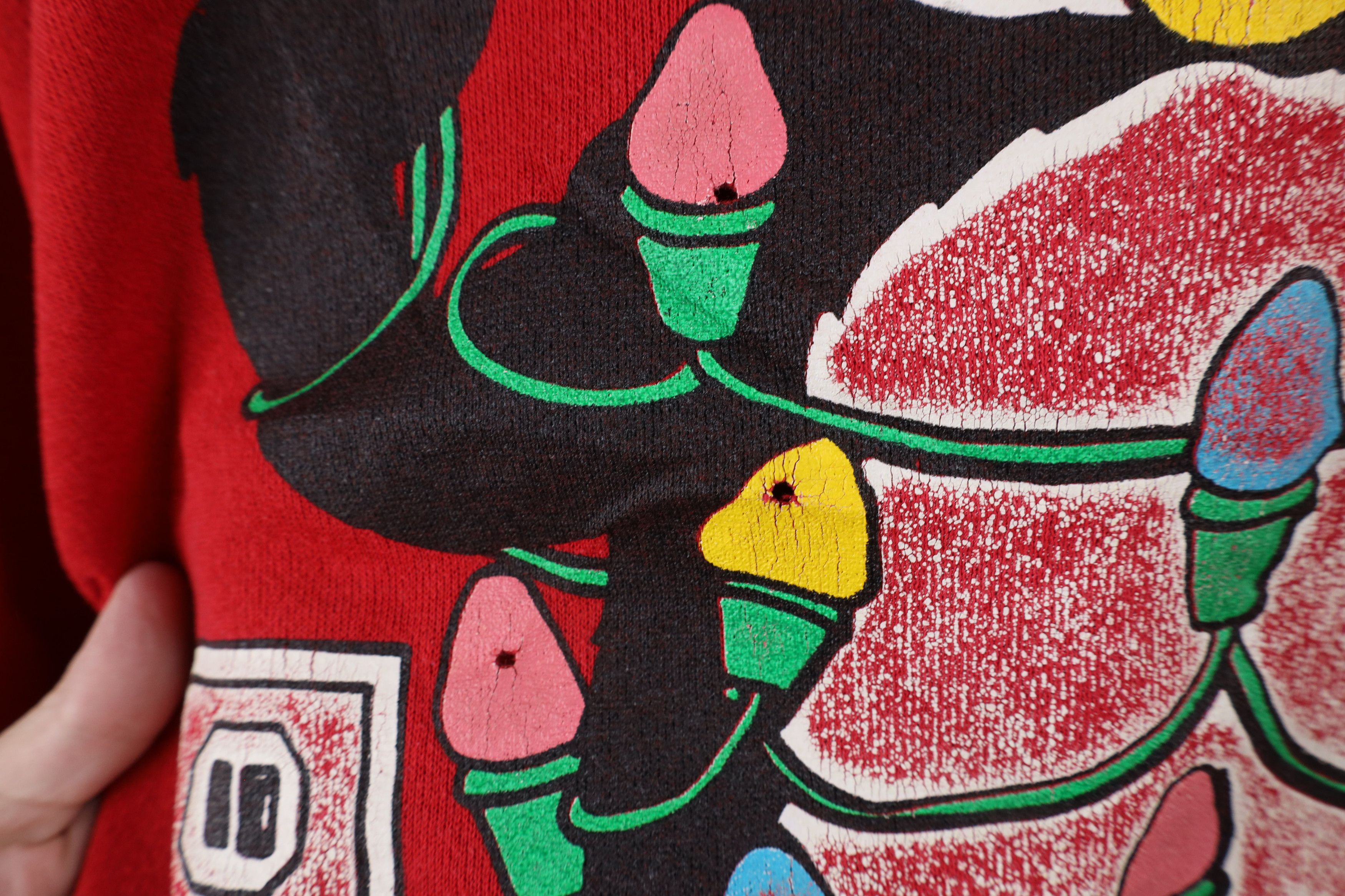 Vintage Vintage 90s Streetwear Christmas Lighten Up Sweatshirt USA Size L / US 10 / IT 46 - 7 Thumbnail