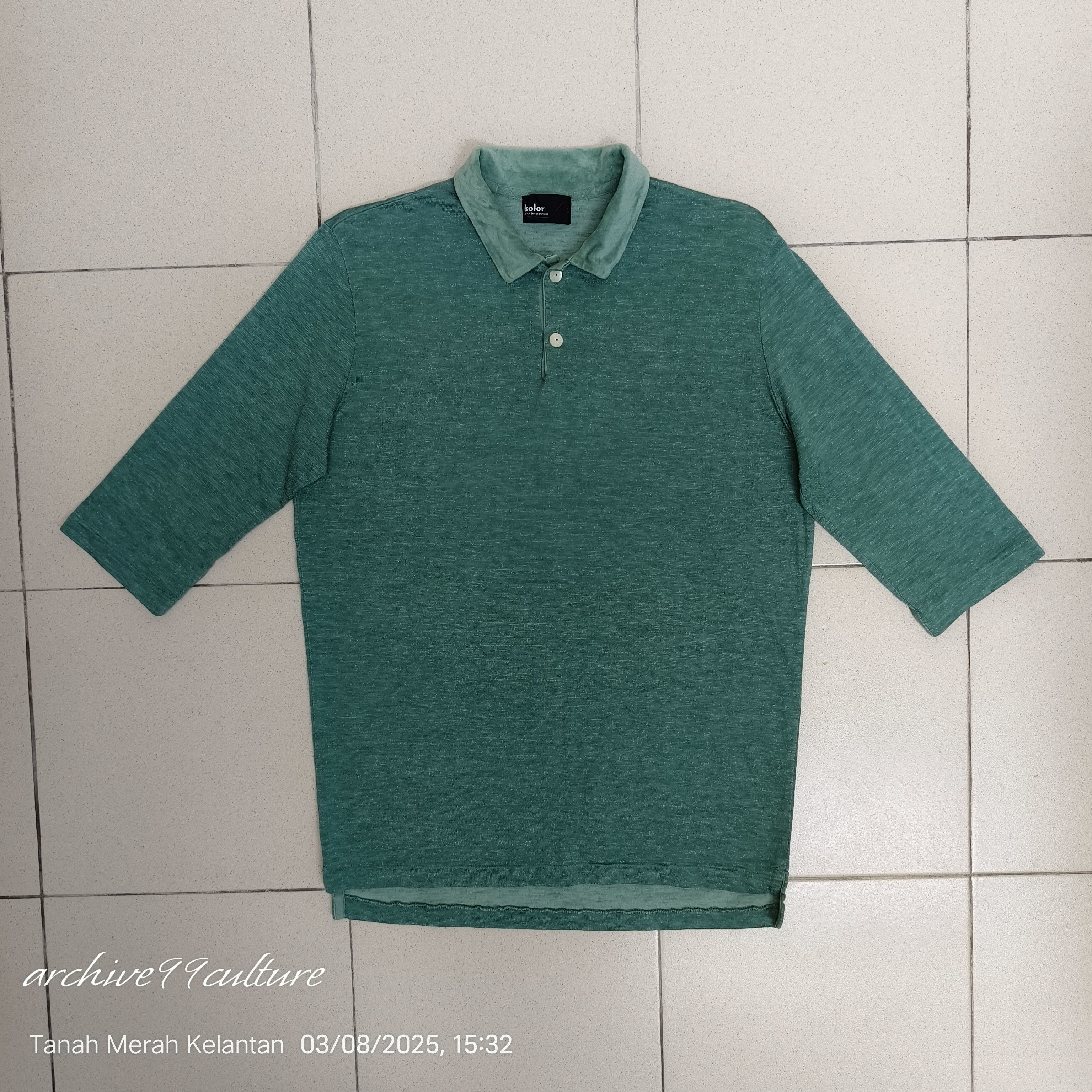 Kolor KOLOR INCORPORATED Rayon 3/4 sleeve shirt Size US M / EU 48-50 / 2 - 1 Thumbnail