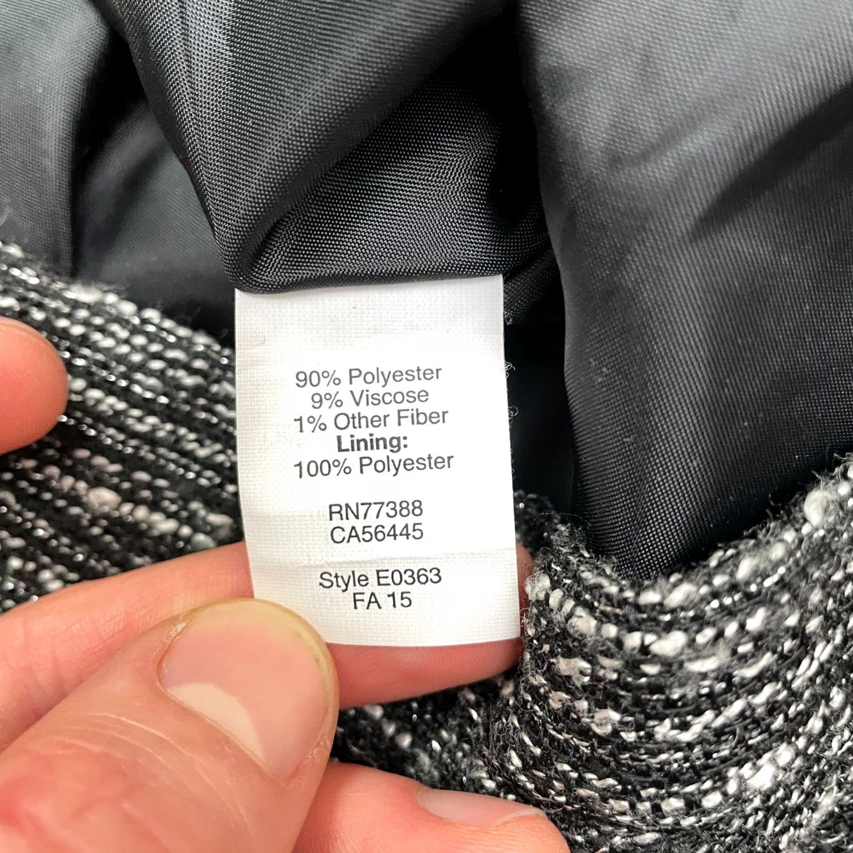 J.Crew J.CREW Tweed A-Line Short Skirt Womens 0 Heather Gray Lined Casual Peplum Size 25" / US 0 / IT 36 - 5 Thumbnail