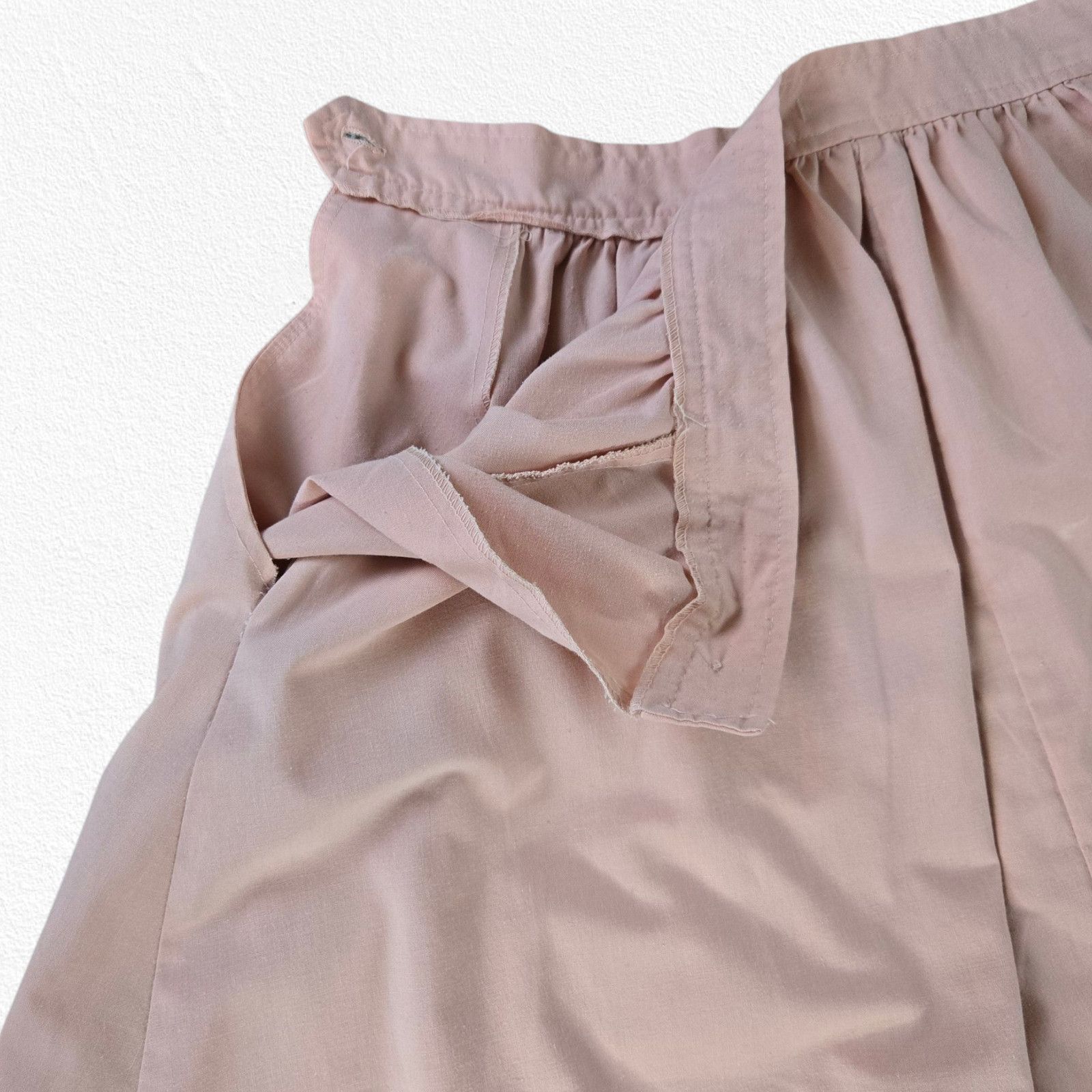 Vintage 1970s Powder Pink USA Union Made A-Line Midi Skirt Size 10 Size 32" / US 10 / IT 46 - 13 Thumbnail