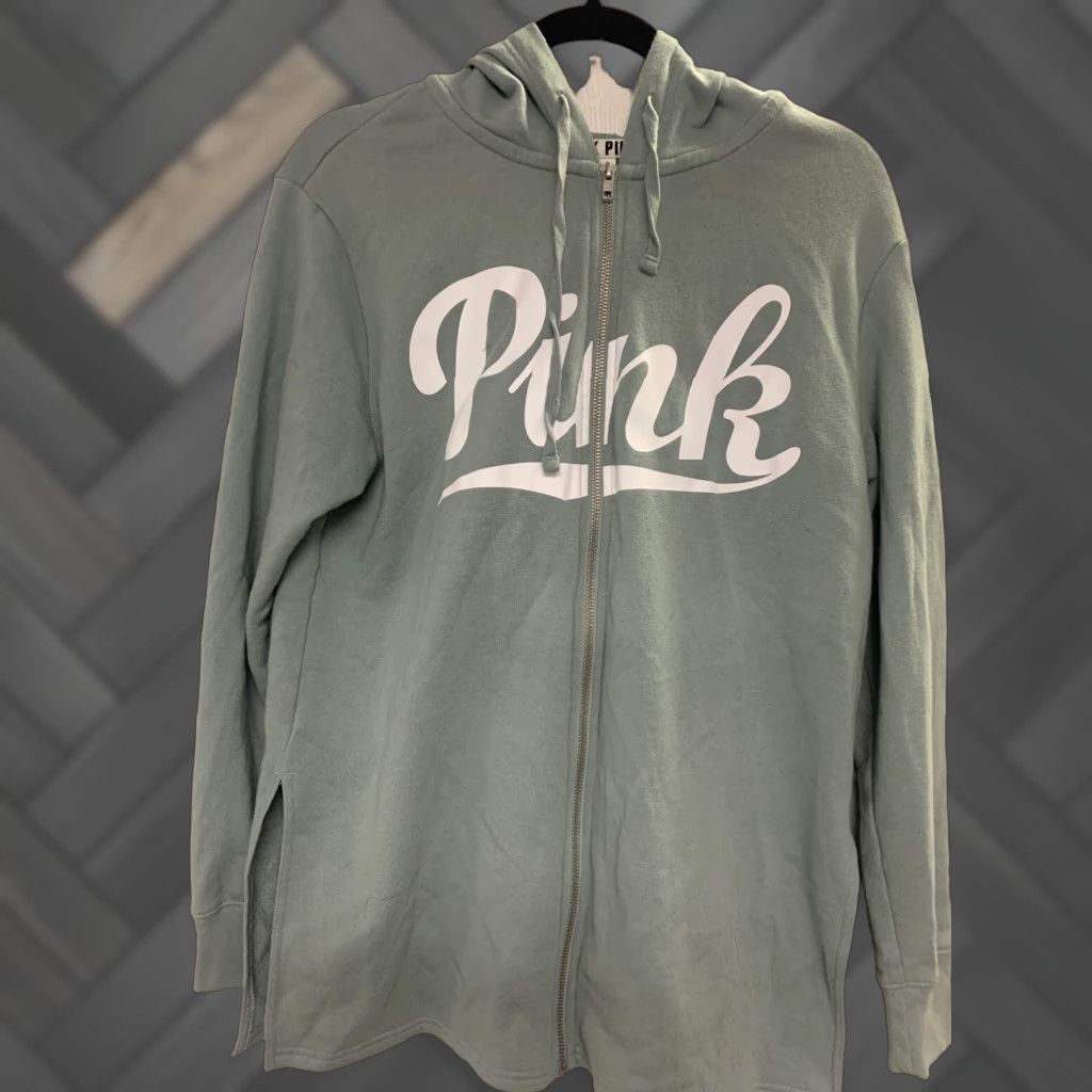 Vintage VINTAGE Victoria's Secret PINK Side Slit Full Zip Hoodie Sweatshirt Hoodie M Women Su... Size M / US 6-8 / IT 42-44 - 1 Thumbnail