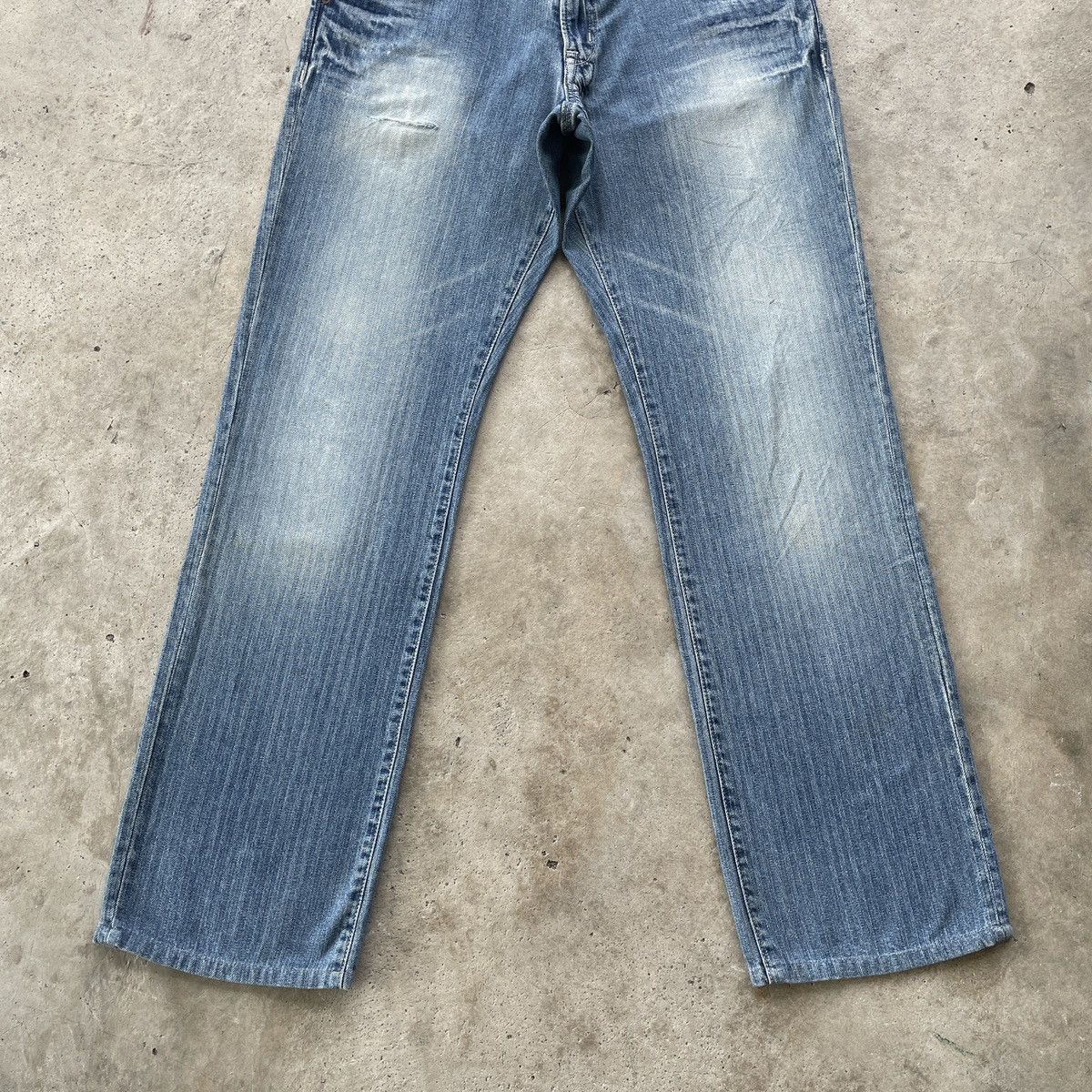 Japanese Brand × Jean W30 Vintage Japan Faded HBT Distressed Jeans Pants Denim Size US 30 / EU 46 - 4 Thumbnail