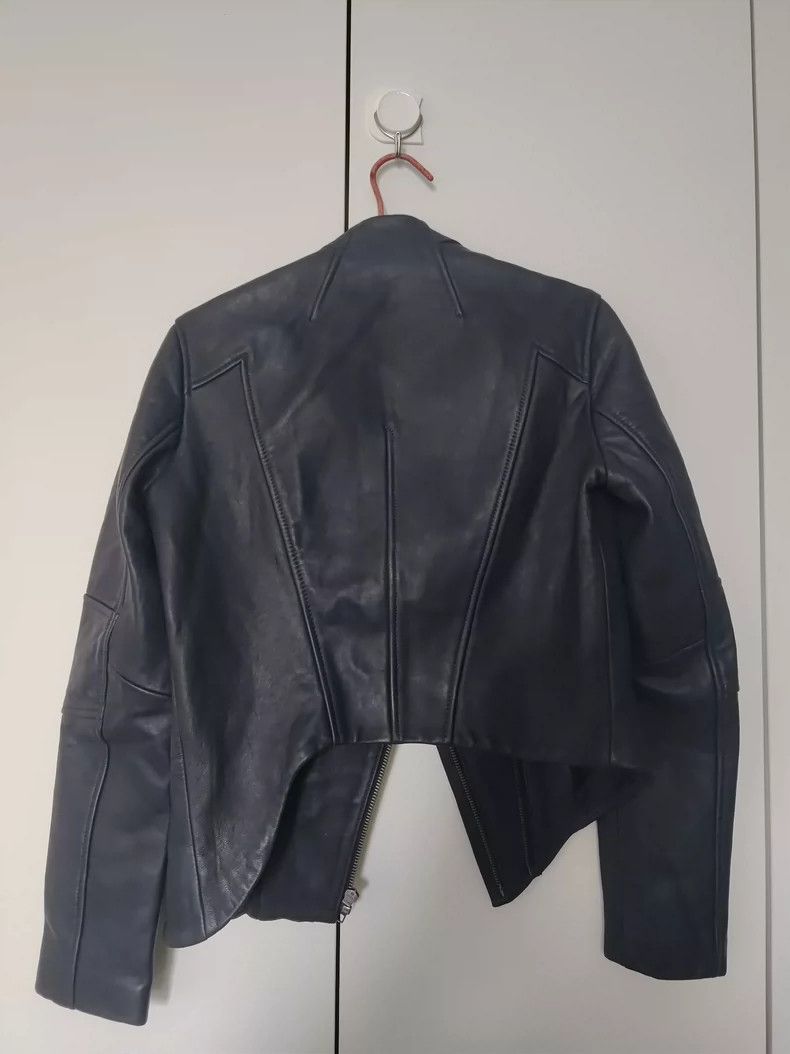 Helmut Lang HELMUT LANG Classic blue leather jacket Size S / US 4 / IT 40 - 2 Thumbnail