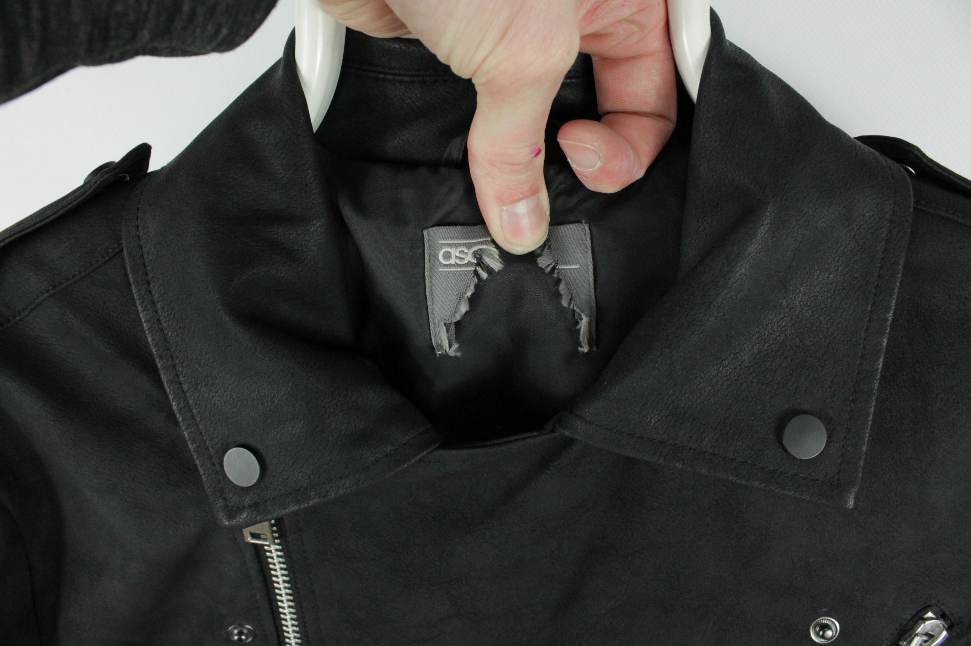 Asos Asos Black Matte Leather Biker Jacket Size US M / EU 48-50 / 2 - 4 Thumbnail