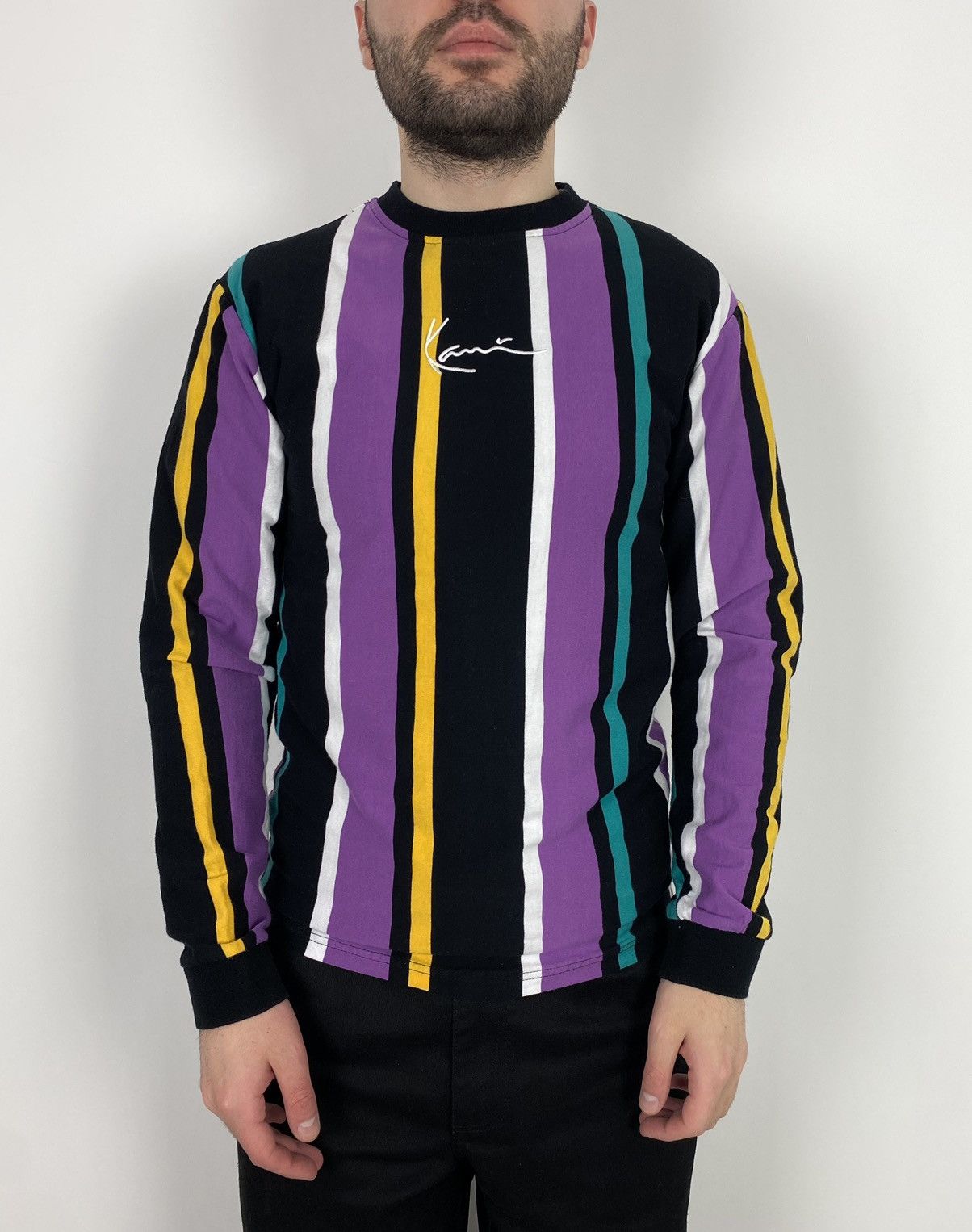Karl Kani Y2K Kani Signature Striped L/S T-Shirt Size US XS / EU 42 / 0 - 1 Thumbnail