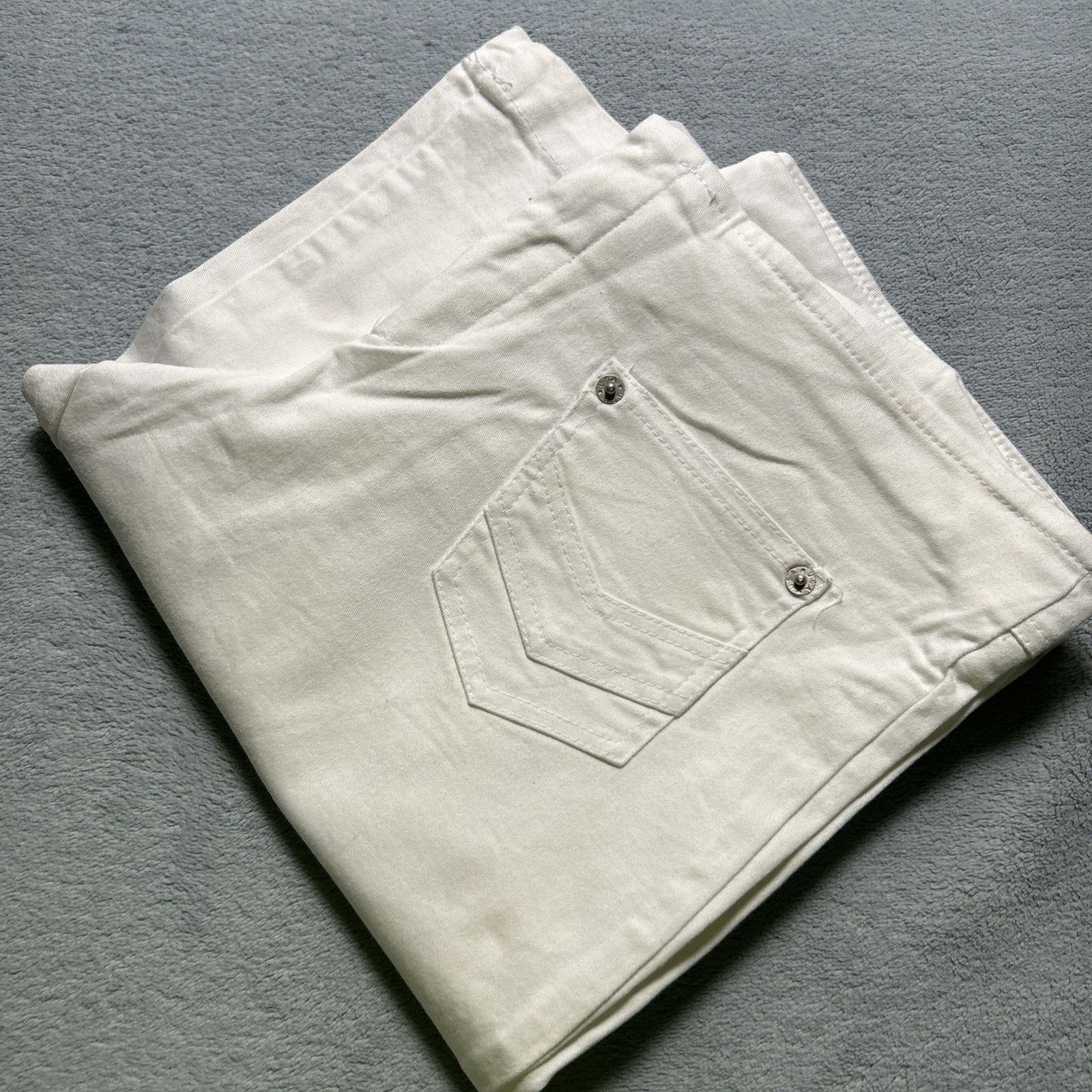 7 For All Mankind USA Beyond Baggy Dojo Pants Womens Medium 31x30 Flare Wide Size 31" - 6 Thumbnail