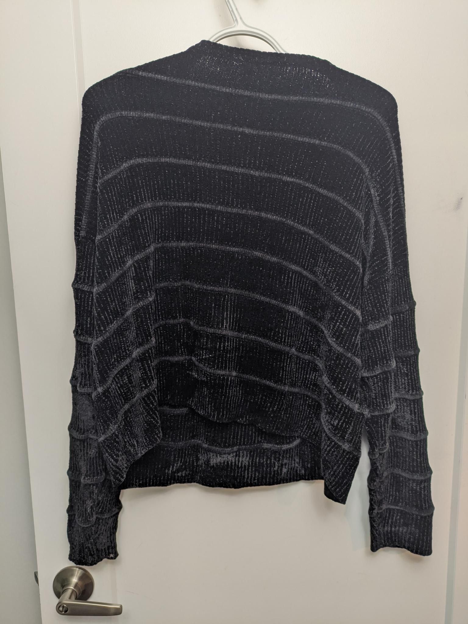 Sara Lanzi Oversized Slouchy Velvet Sweater Size S / US 4 / IT 40 - 2 Thumbnail