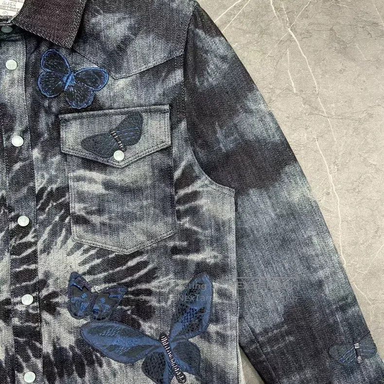 Valentino Valentino Butterfly tie-dye denim jacket Size US S / EU 44-46 / 1 - 4 Thumbnail