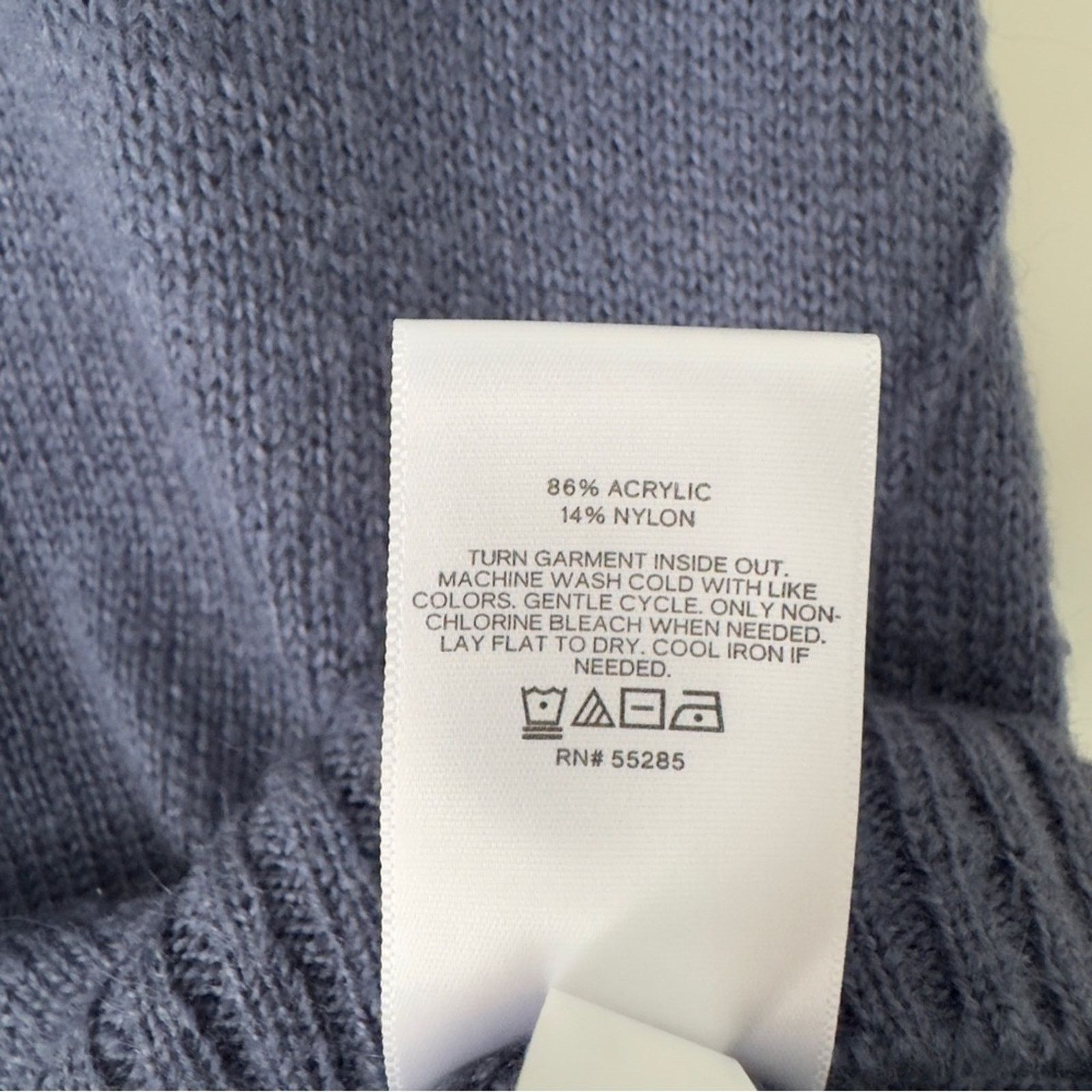 Express Express Cozy Blue Sweater Long Sleeve Cuffs Crew Neck Solid Size S / US 4 / IT 40 - 8 Thumbnail