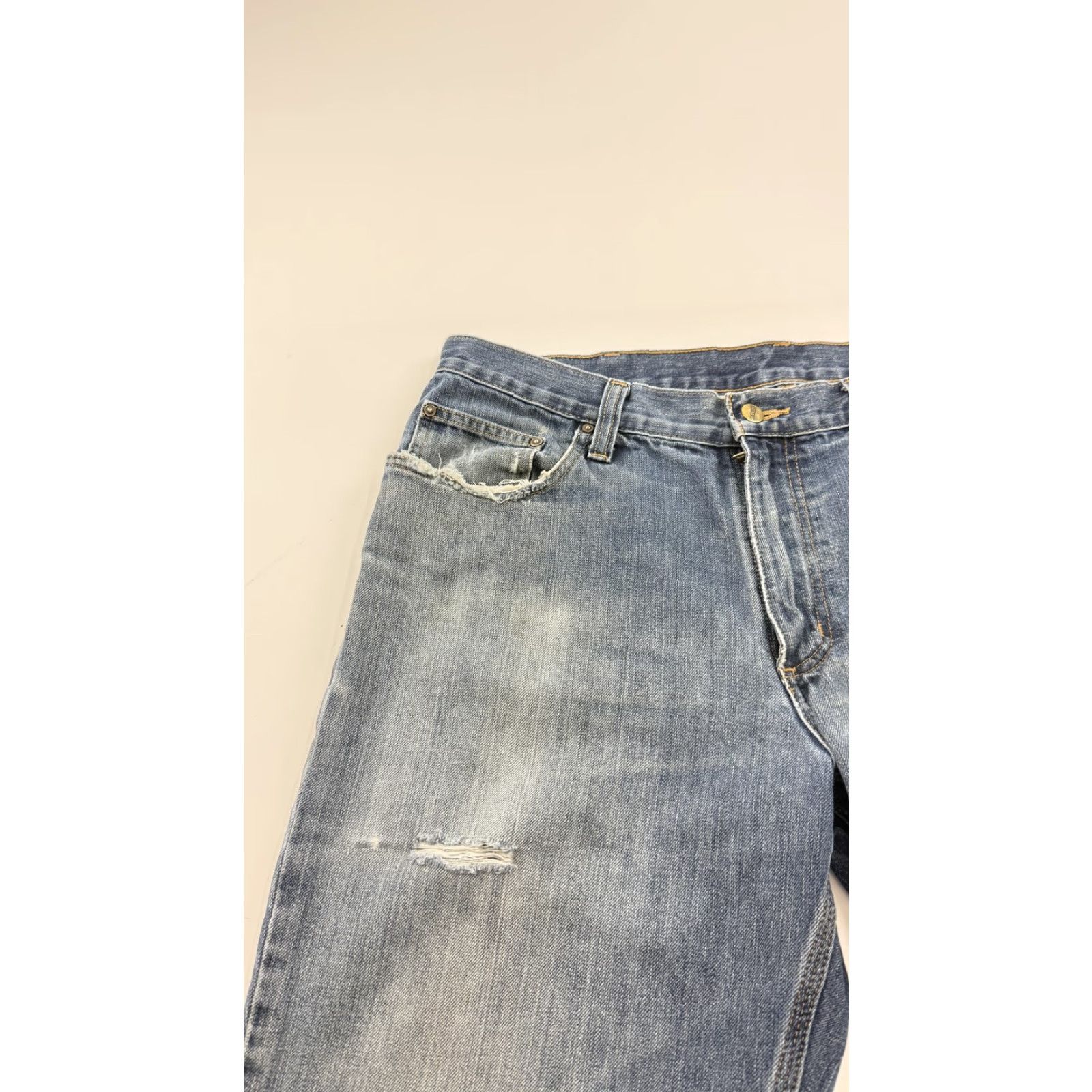 Carhartt Carhartt Jeans Mens 36x30 Blue Workwear Denim Relaxed Fit Distressed Faded Size US 36 / EU 52 - 5 Thumbnail
