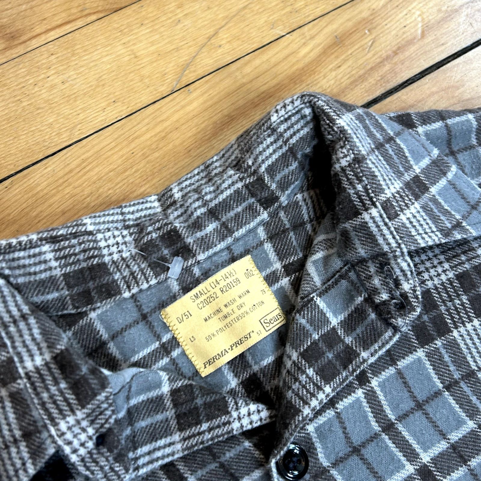 Sears Vintage Perma Prest Sears Flannel Small Size US S / EU 44-46 / 1 - 2 Thumbnail
