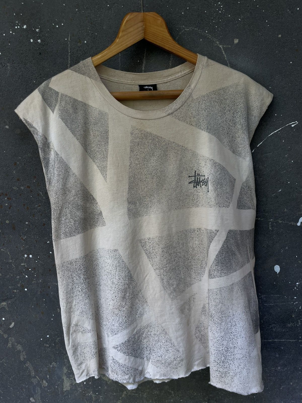Stussy × Vintage Vintage Stussy Short Shirt Y2K Custom 90’s Big Logo Printed Size US L / EU 52-54 / 3 - 4 Thumbnail