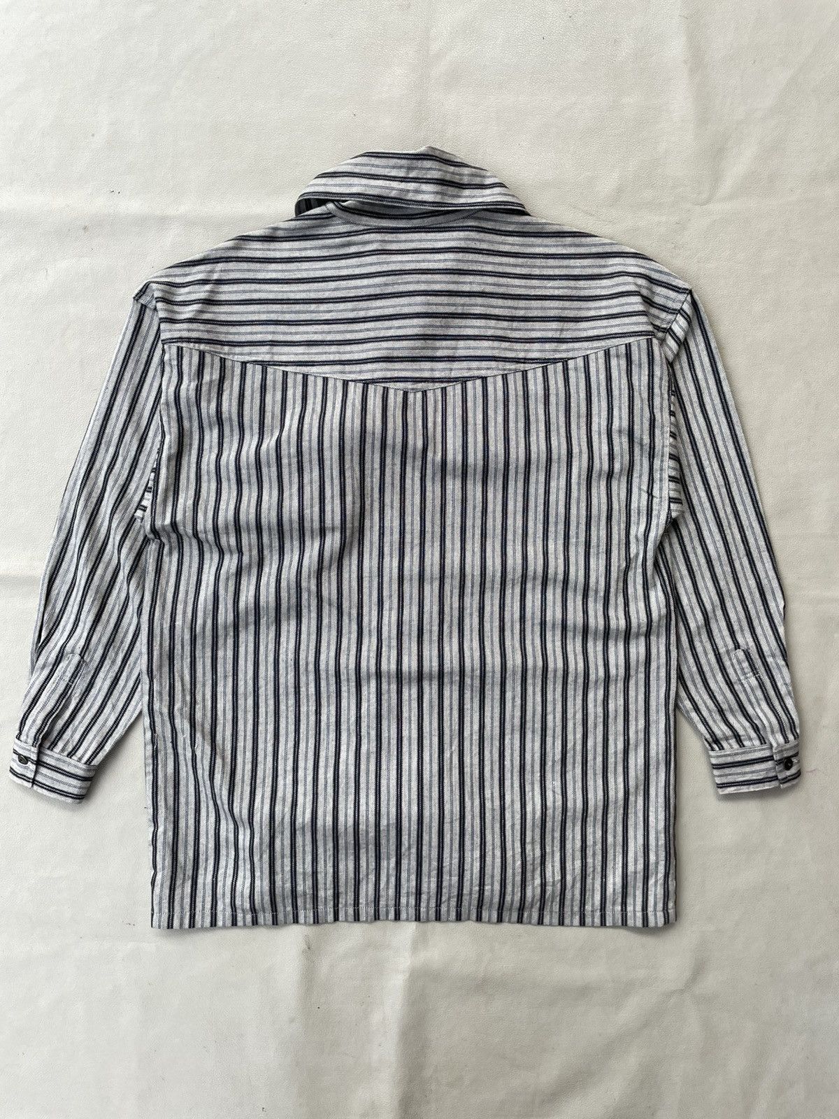 Yohji Yamamoto Undefined Classic Stripe Shirt Turtle Neck Issey style Size US M / EU 48-50 / 2 - 6 Thumbnail