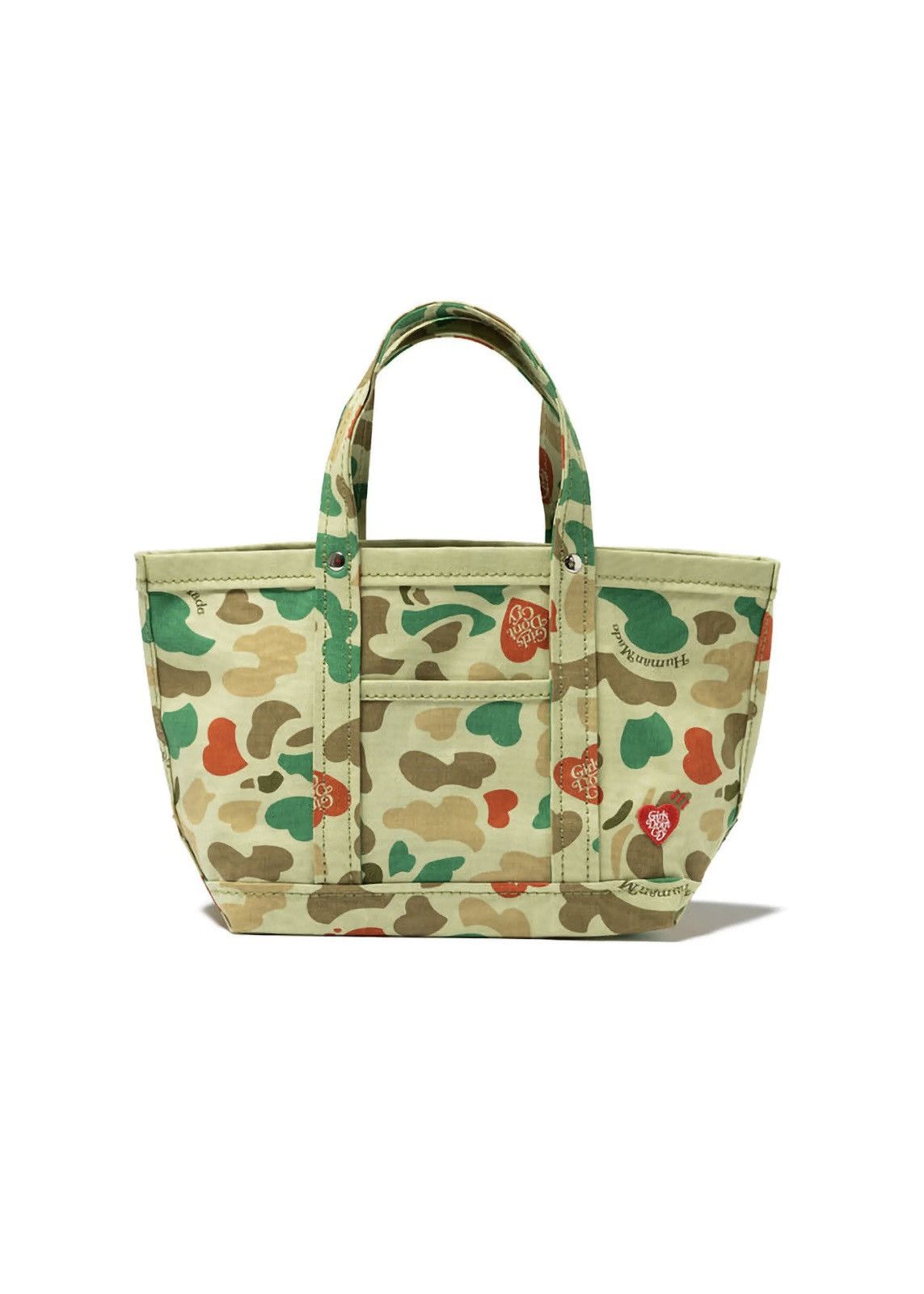 Girls Don't Cry × Human Made Human Made x Girl’s Don’t Cry Small Tote Camo Green Size ONE SIZE - 1 Thumbnail