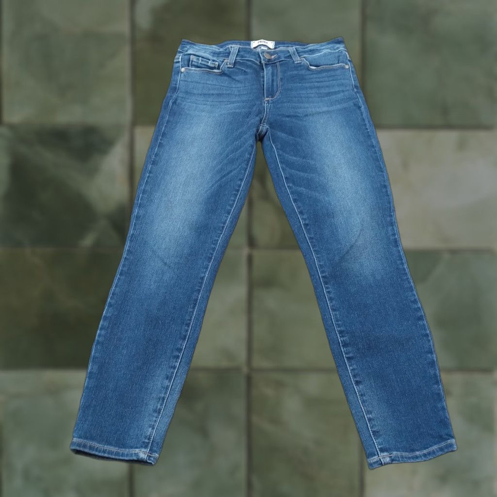 Paige Paige Jeans Women's Blue Denim Skinny Verdugo Crop Stretch Regular Size 28 Size 28" / US 6 / IT 42 - 1 Thumbnail