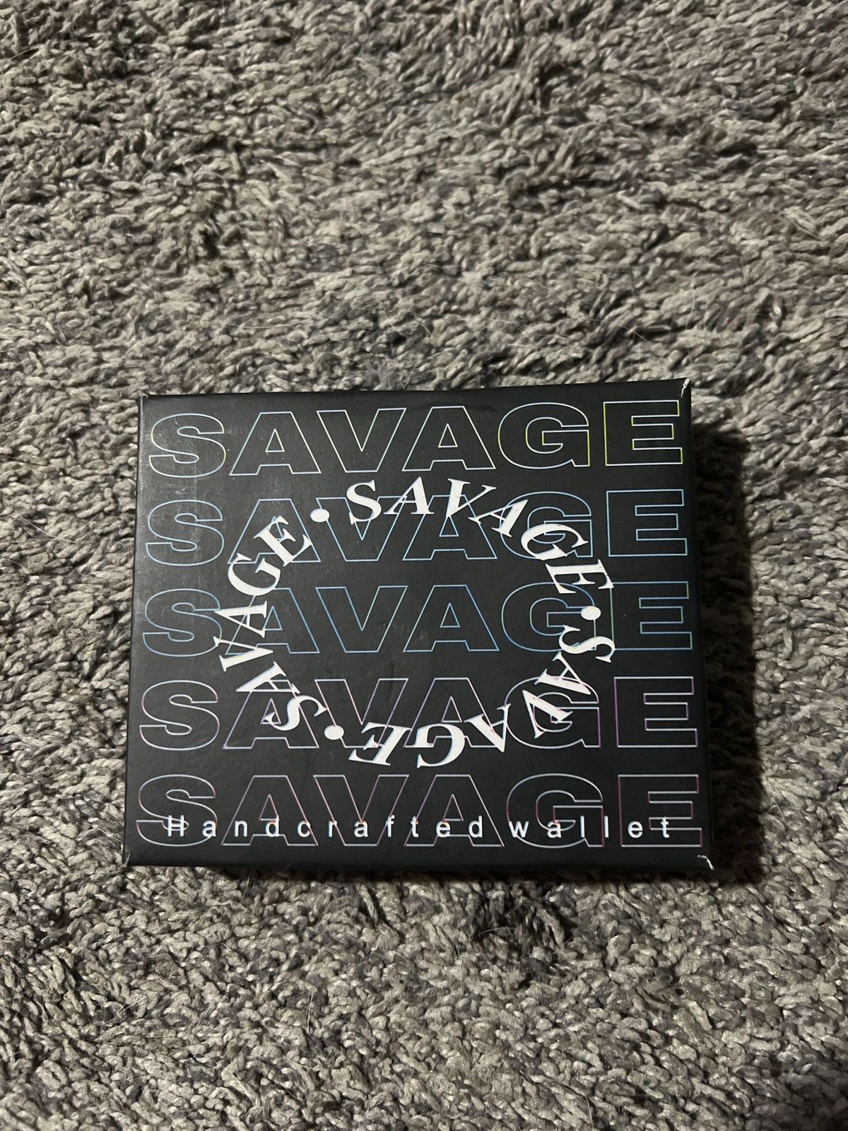 Handmade Savage All Over Vegan Leather Wallet Size ONE SIZE - 5 Thumbnail