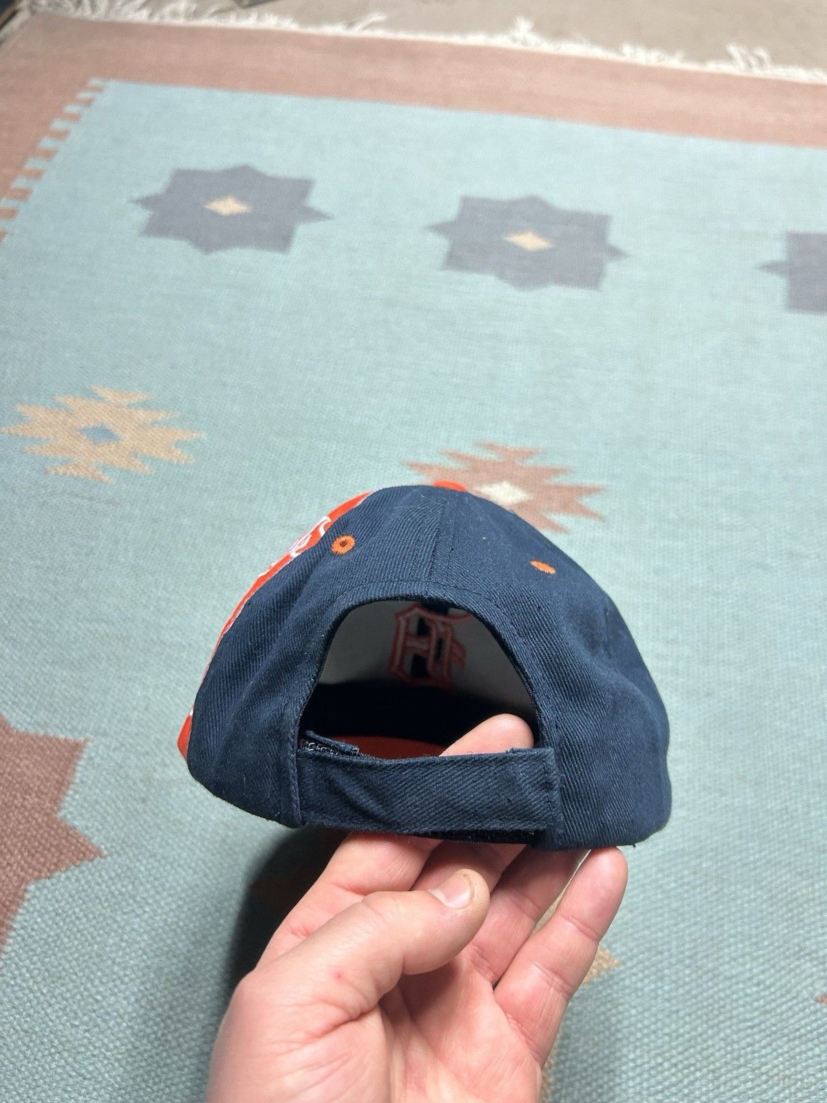 Vintage Vtg strapback hat Detroit tigers MLB baseball spell out logo Size ONE SIZE - 4 Thumbnail