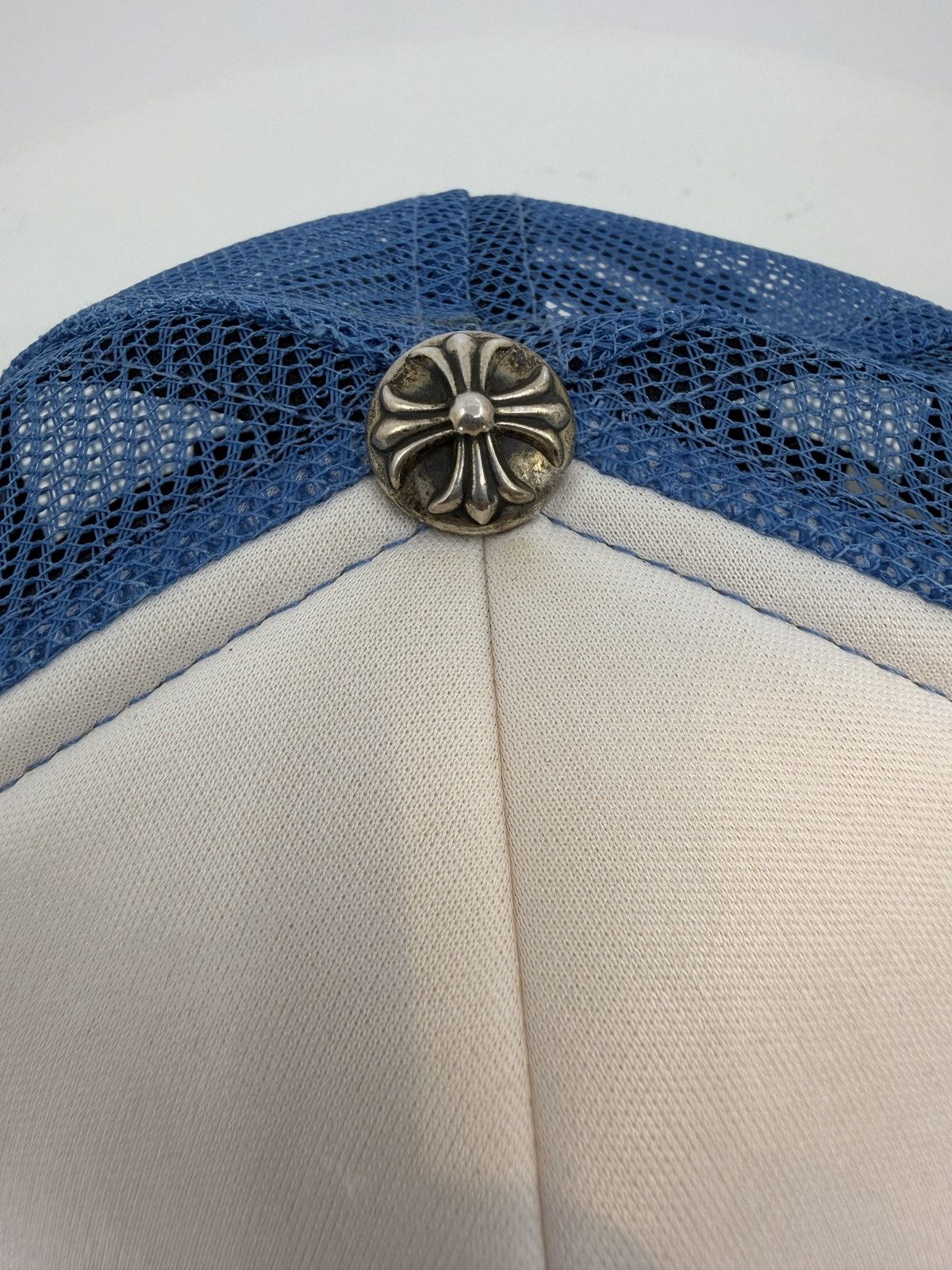 Chrome Hearts Chrome Hearts Cemetery Cross Trucker Hat Blue Size ONE SIZE - 2 Thumbnail
