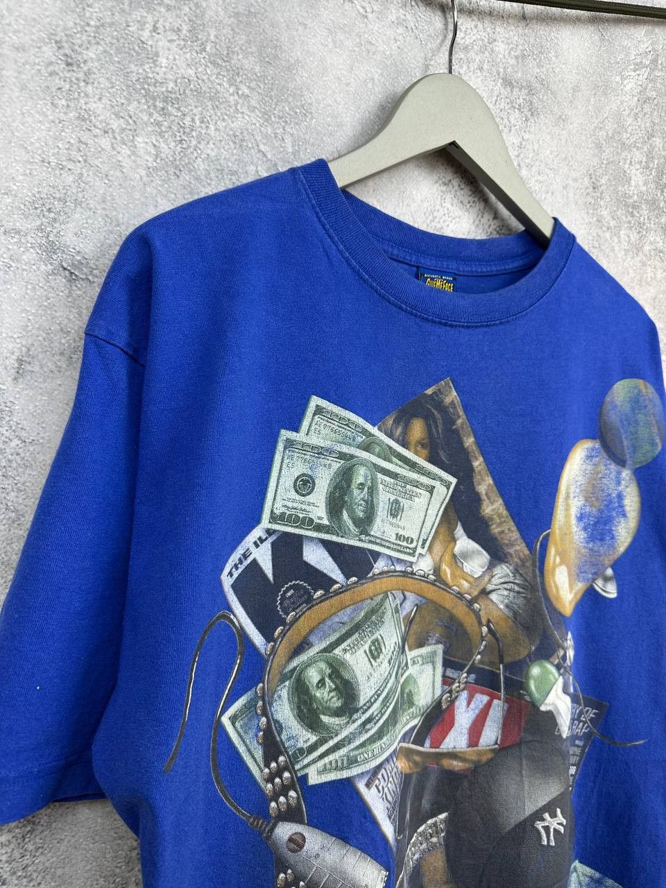 Vintage GiveMeFace Graphic Hip-Hop Money Collage 100% Cotton T-Shirt Size US XL / EU 56 / 4 - 3 Thumbnail