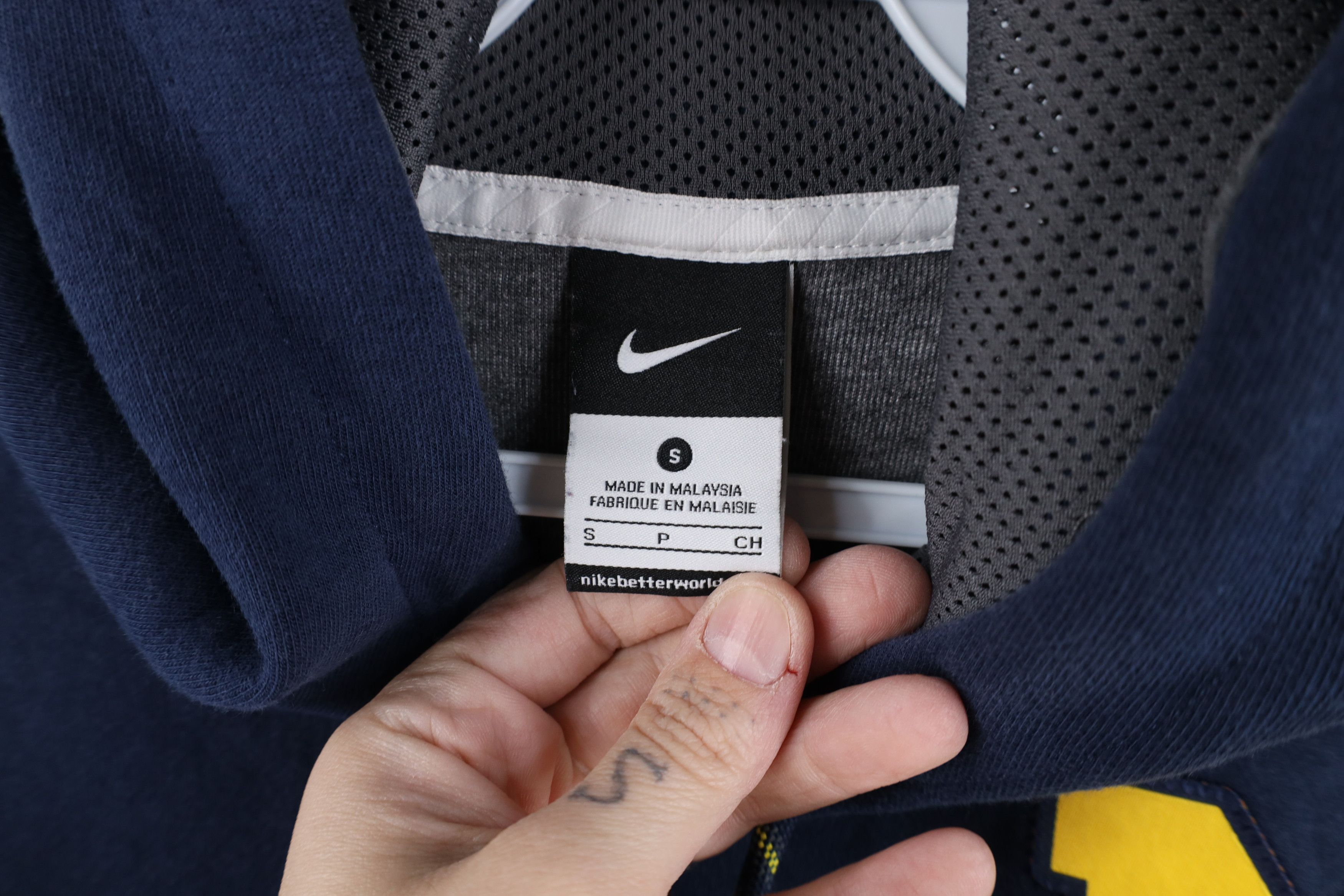 Nike Nike Block M University of Michigan Hoodie Sweatshirt Blue Size M / US 6-8 / IT 42-44 - 10 Thumbnail