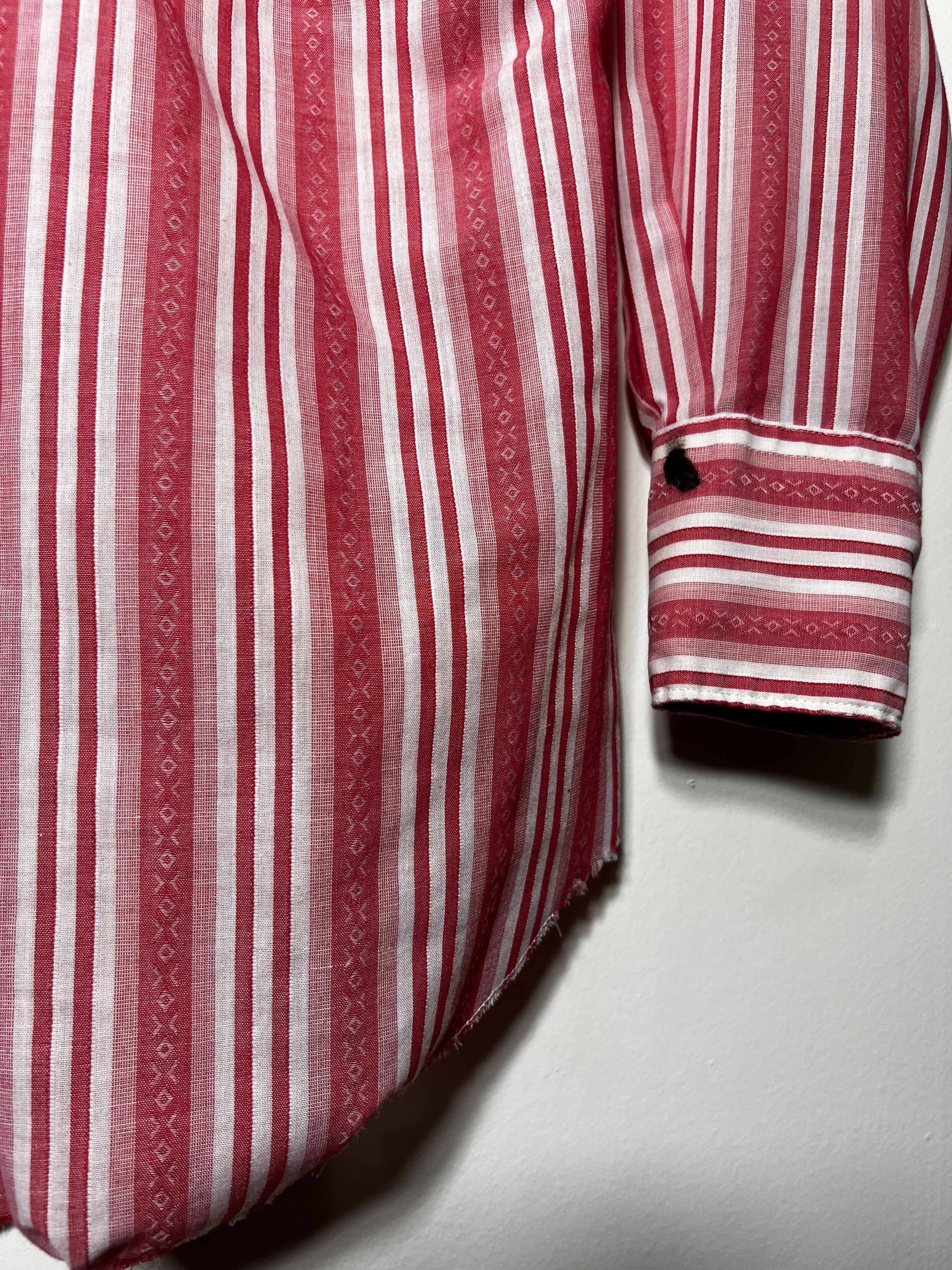 Vintage Vintage 1970's H Bar C California Ranchwear Red Button Up Size US S / EU 44-46 / 1 - 9 Thumbnail