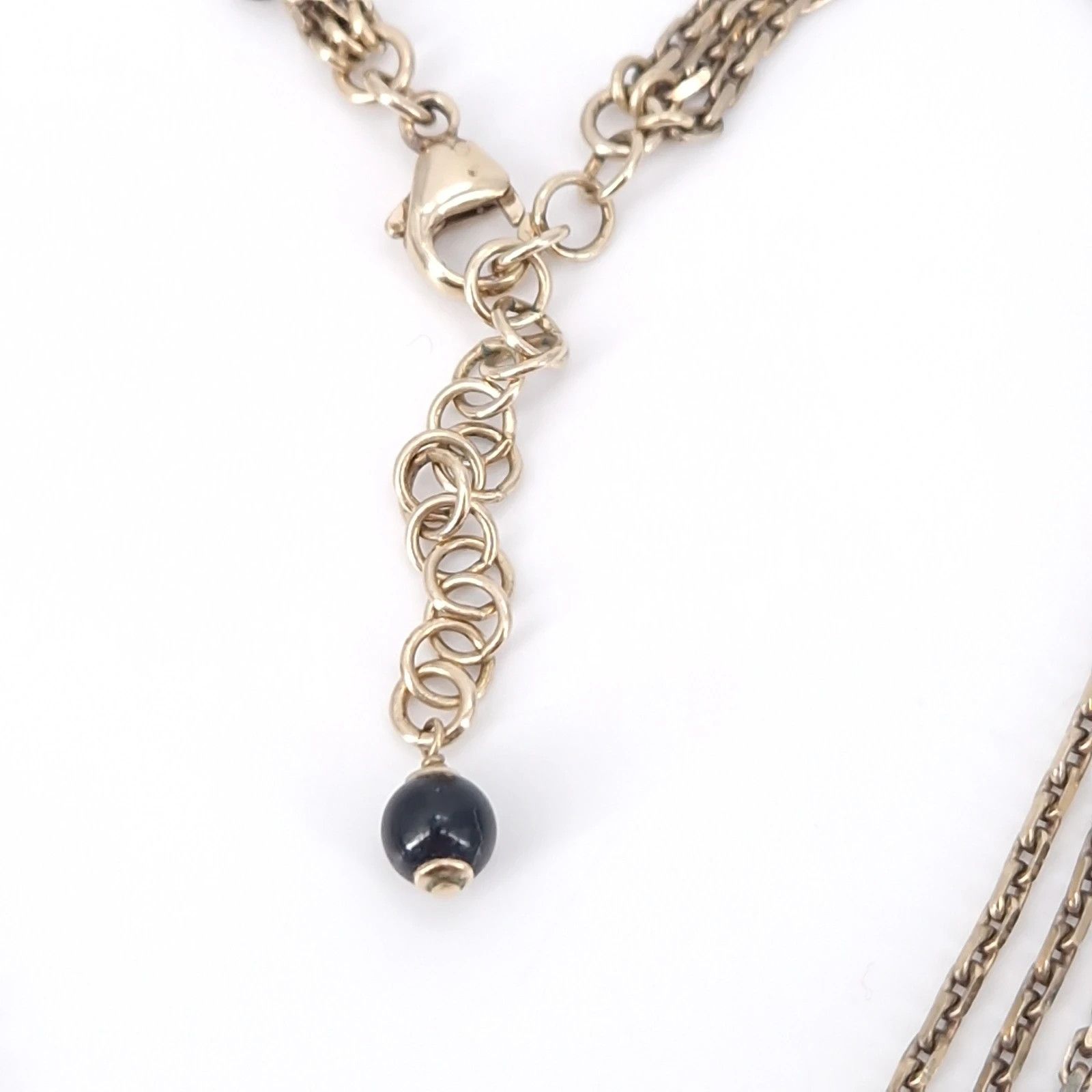 Chanel Chanel Crystal CC Pendant Triple Chain Necklace Size ONE SIZE - 6 Thumbnail